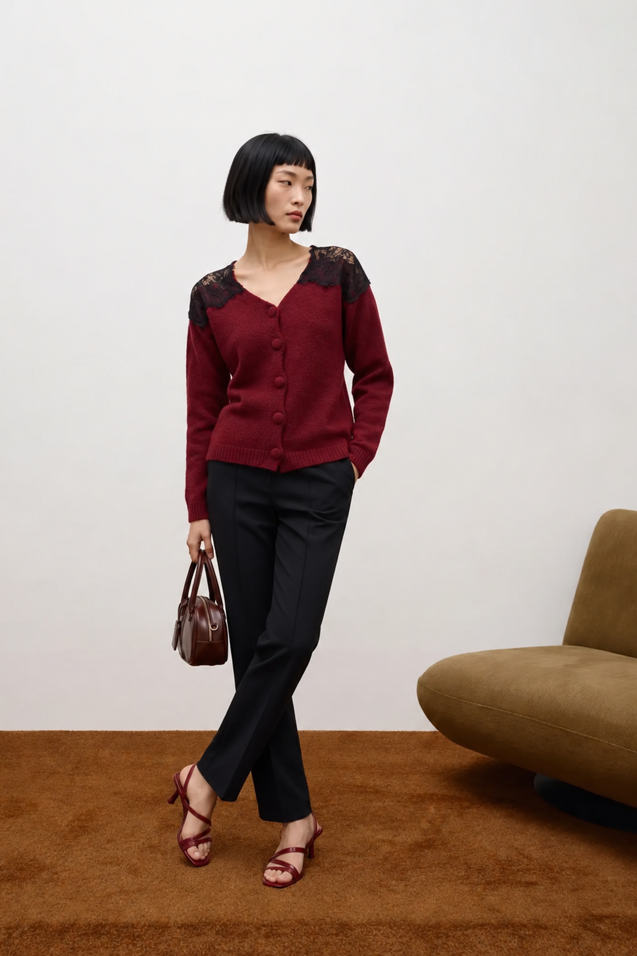 MY FASHION Önden Açık Rahat Örme Hırka 2