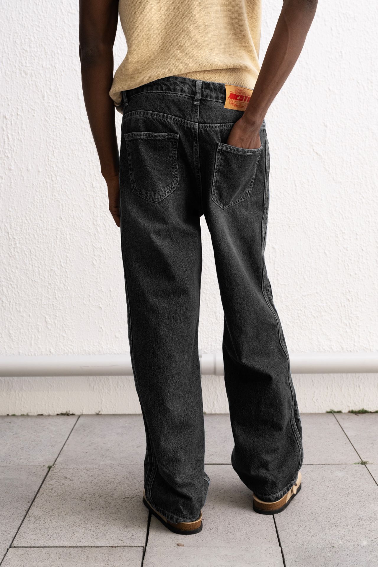 GIESTO Regular Fit Denim Pants with Stripes 5