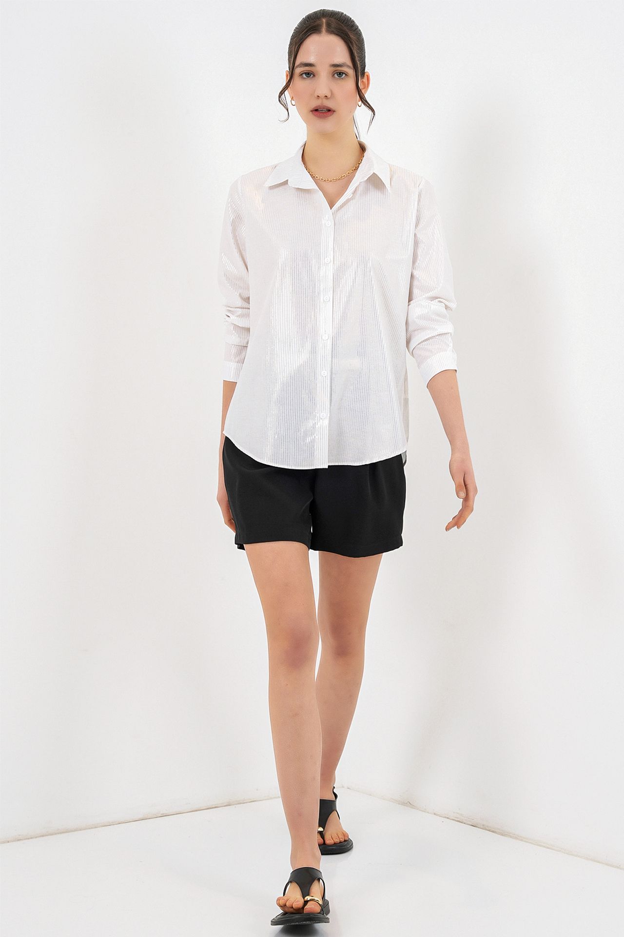 BDART Oversized Abstract Print Button-Front Shirt 2