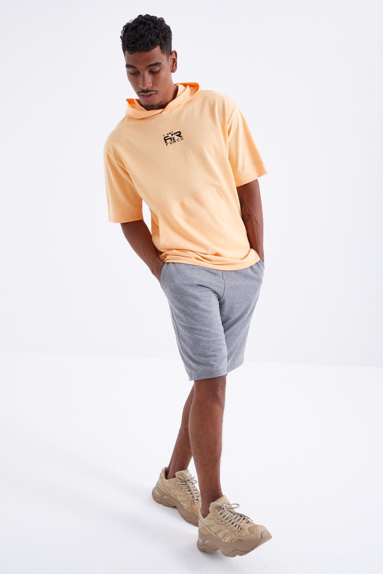 TOMMY Men's Jersey Shorts With Drawstring Waist 5