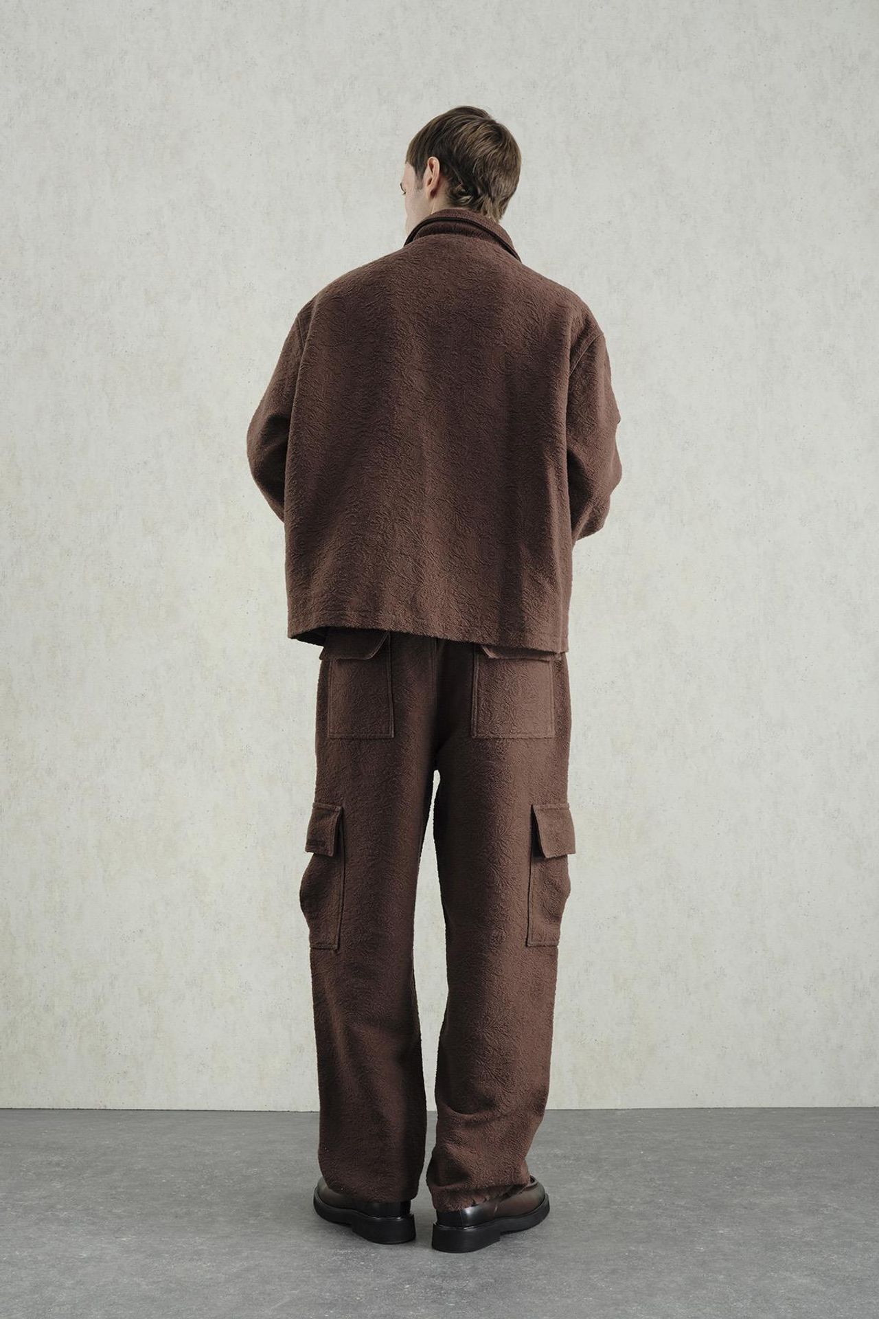 GIESTO Textured Jacquard Cotton Jacket 4