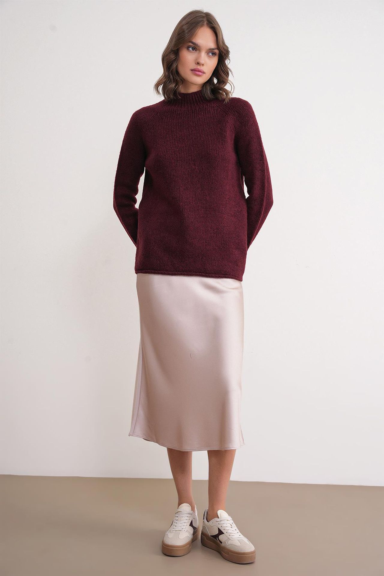 Mixray Knit Half Turtleneck Sweater 2