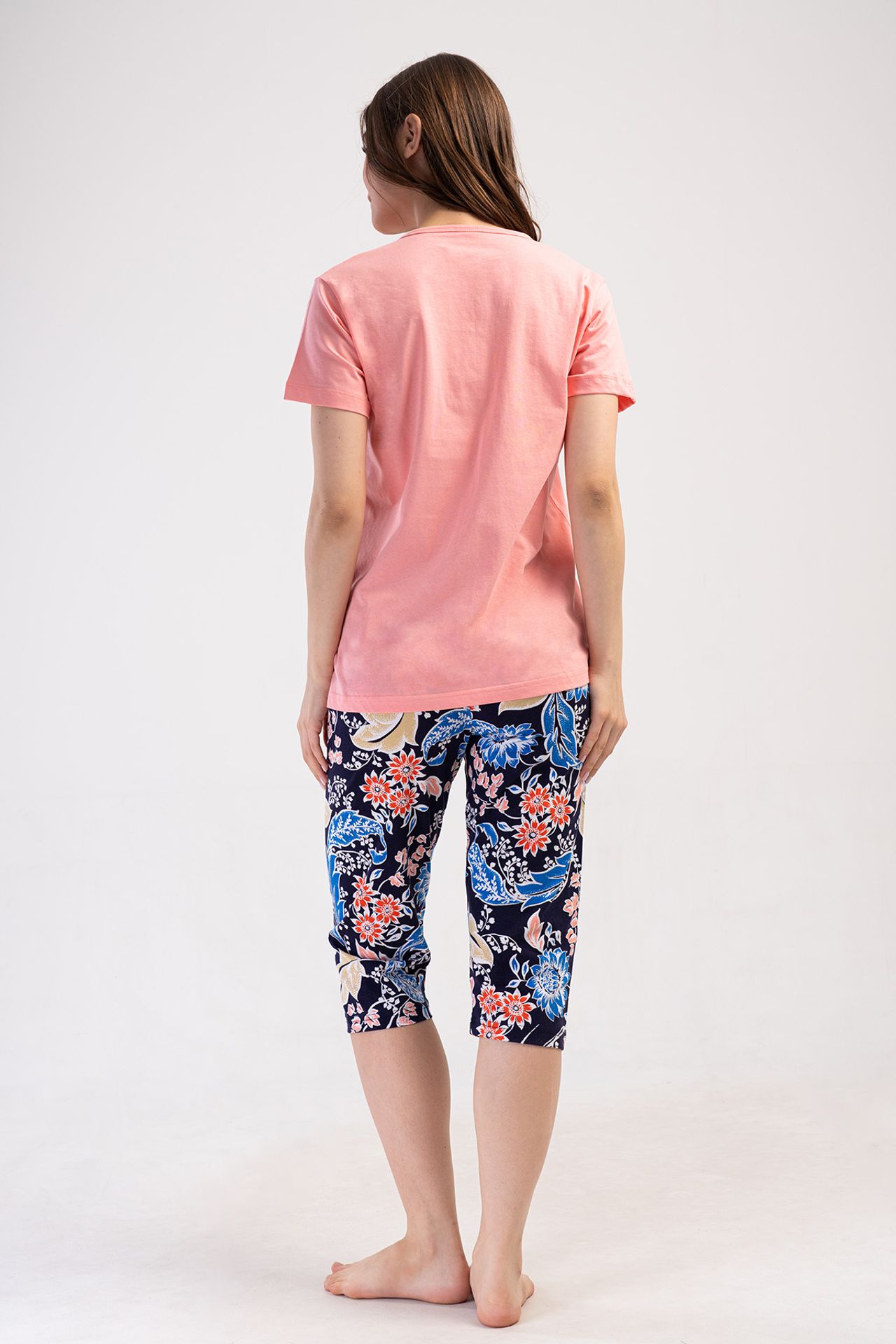YAKE Düğmeli İki Parçalı Pijama Takımı 4
