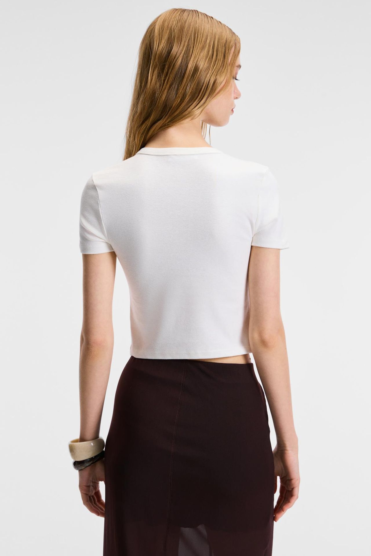 ETHIQUET Printed Slim Fit Crop Top 5