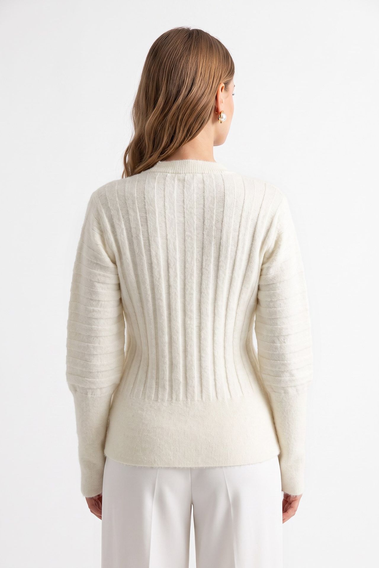 MIXRAY Women's Crew Neck Cardigan 6