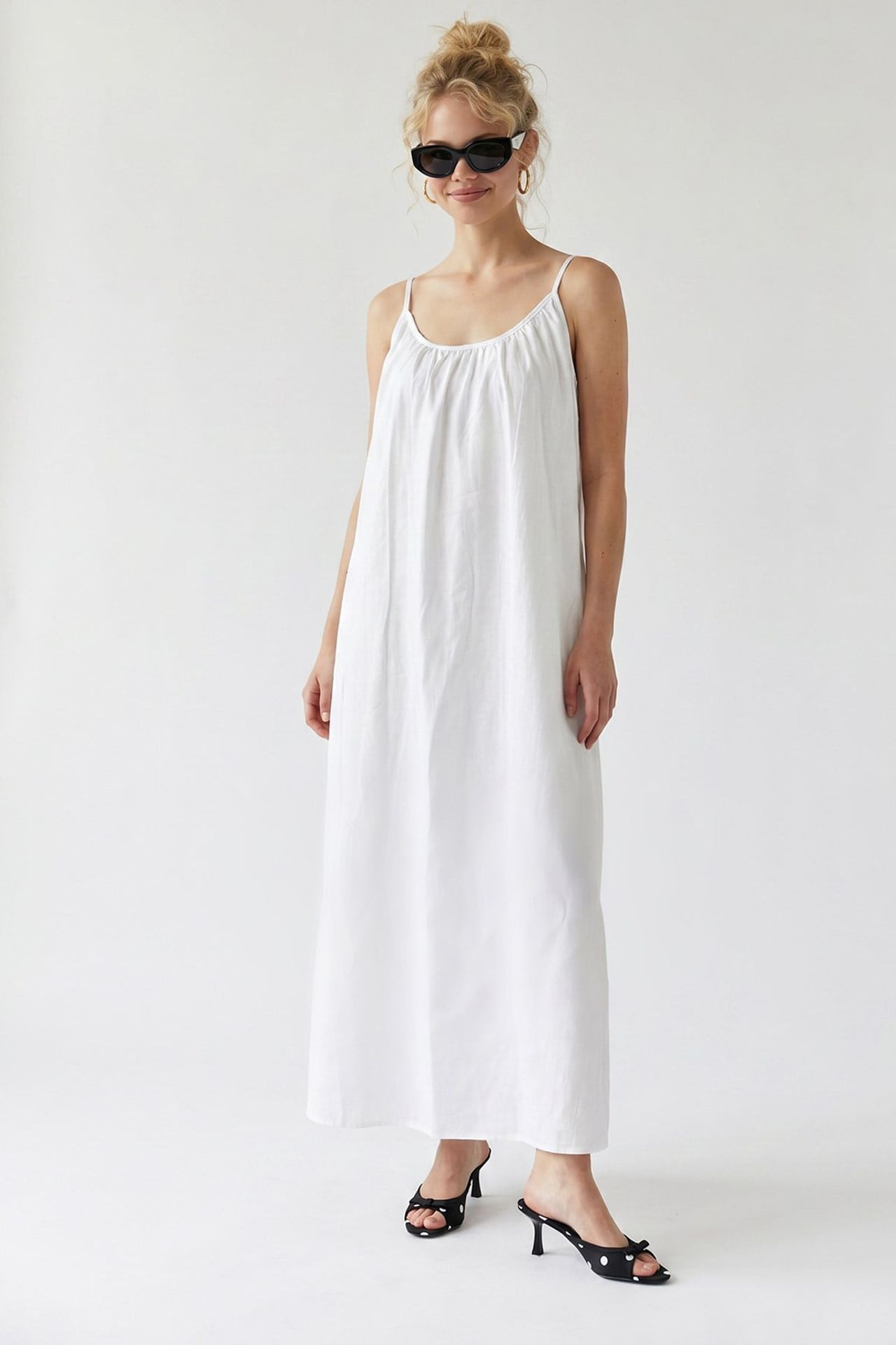 MIXRAY Sleeveless A-line Maxi Dress 3