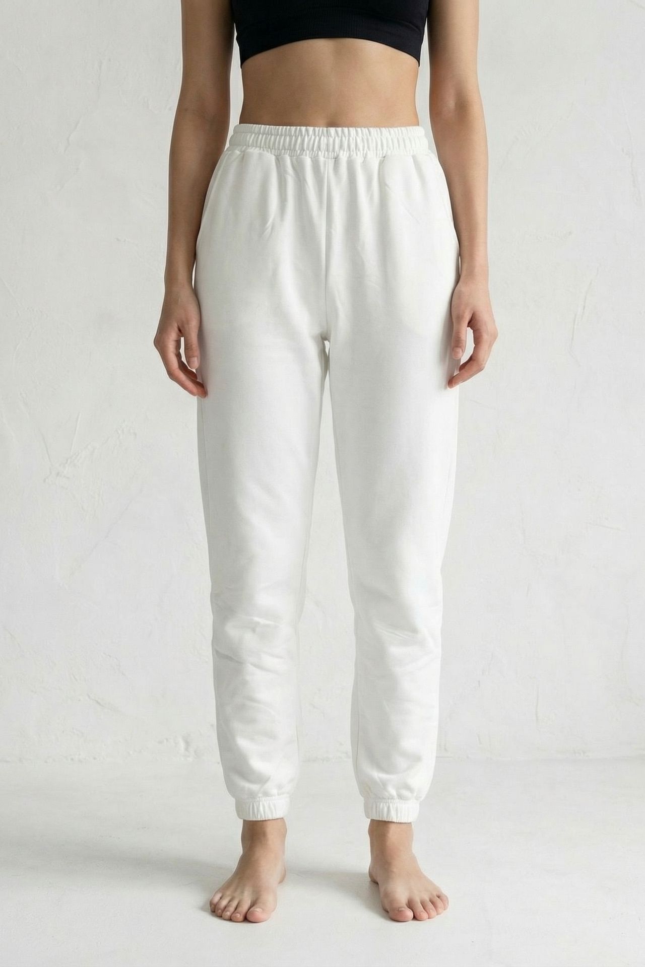 MY FASHION Elastic Waist Jogger Sweatpants 2