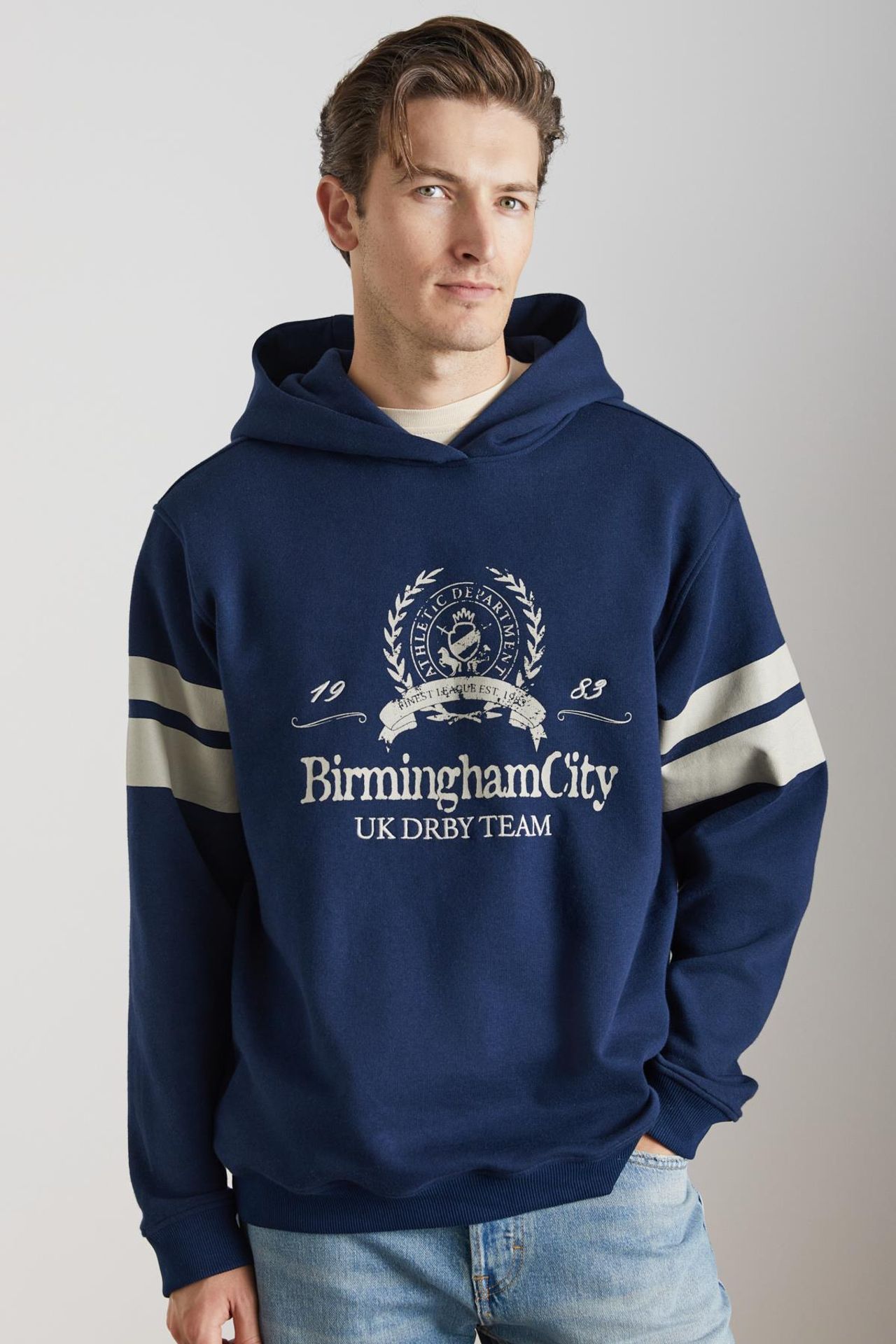 GRIMELANGE Hooded Logo Striped Sweatshirt 2