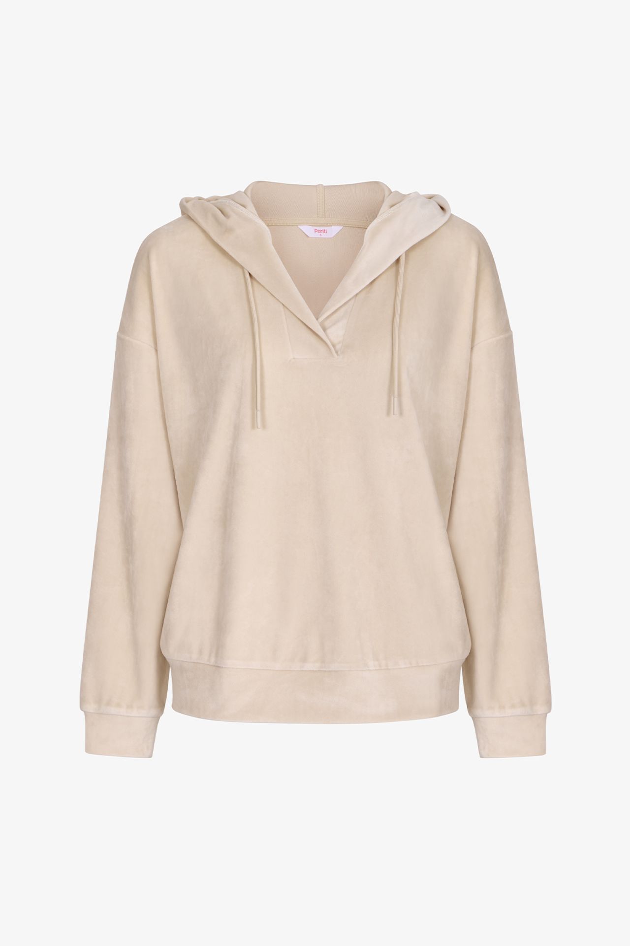 PENTI Soft Velvet V-Neck Long Sleeve Sweatshirt 6