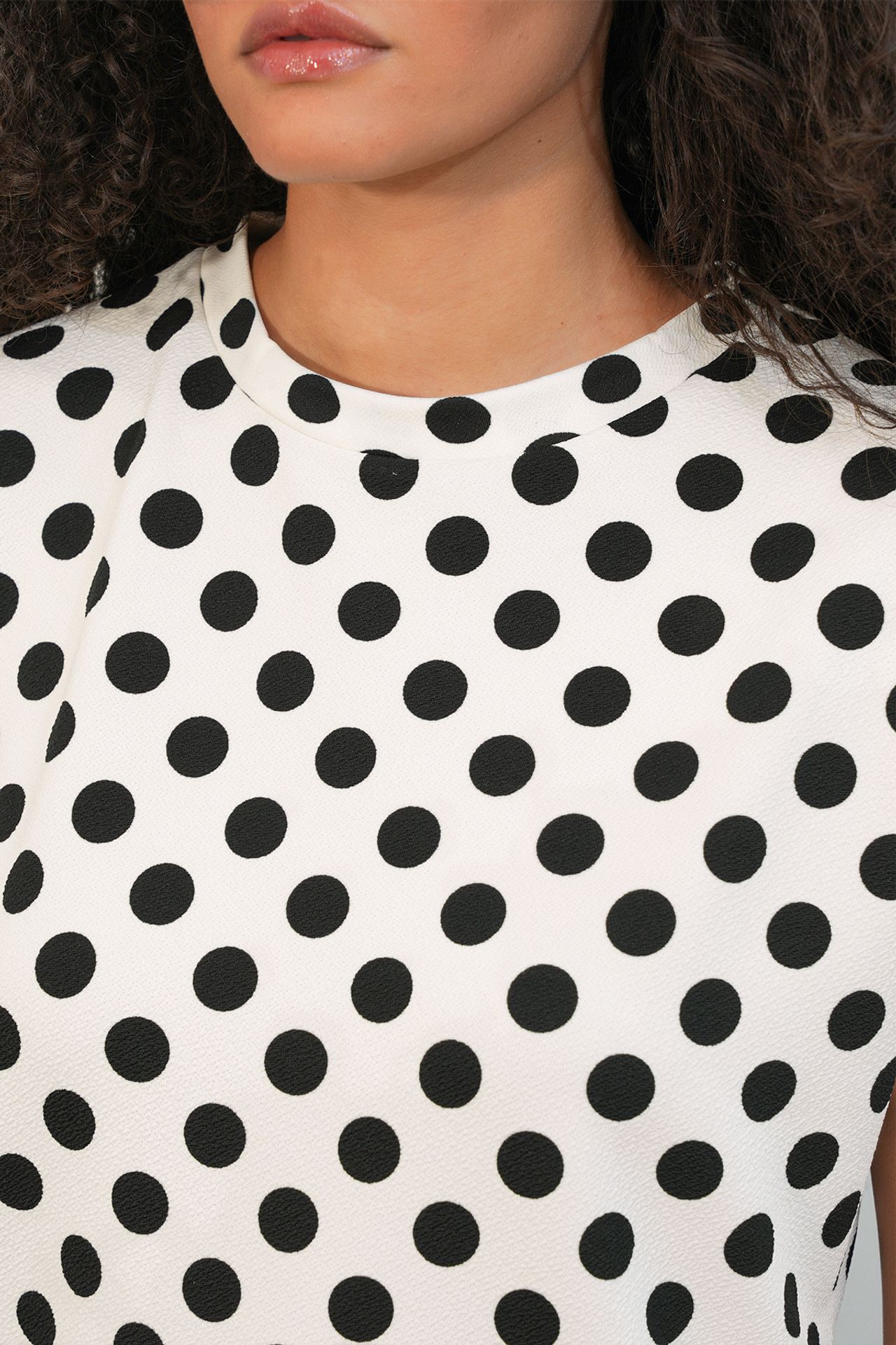 BDART Women's Polka Dot Crew Neck Blouse 5