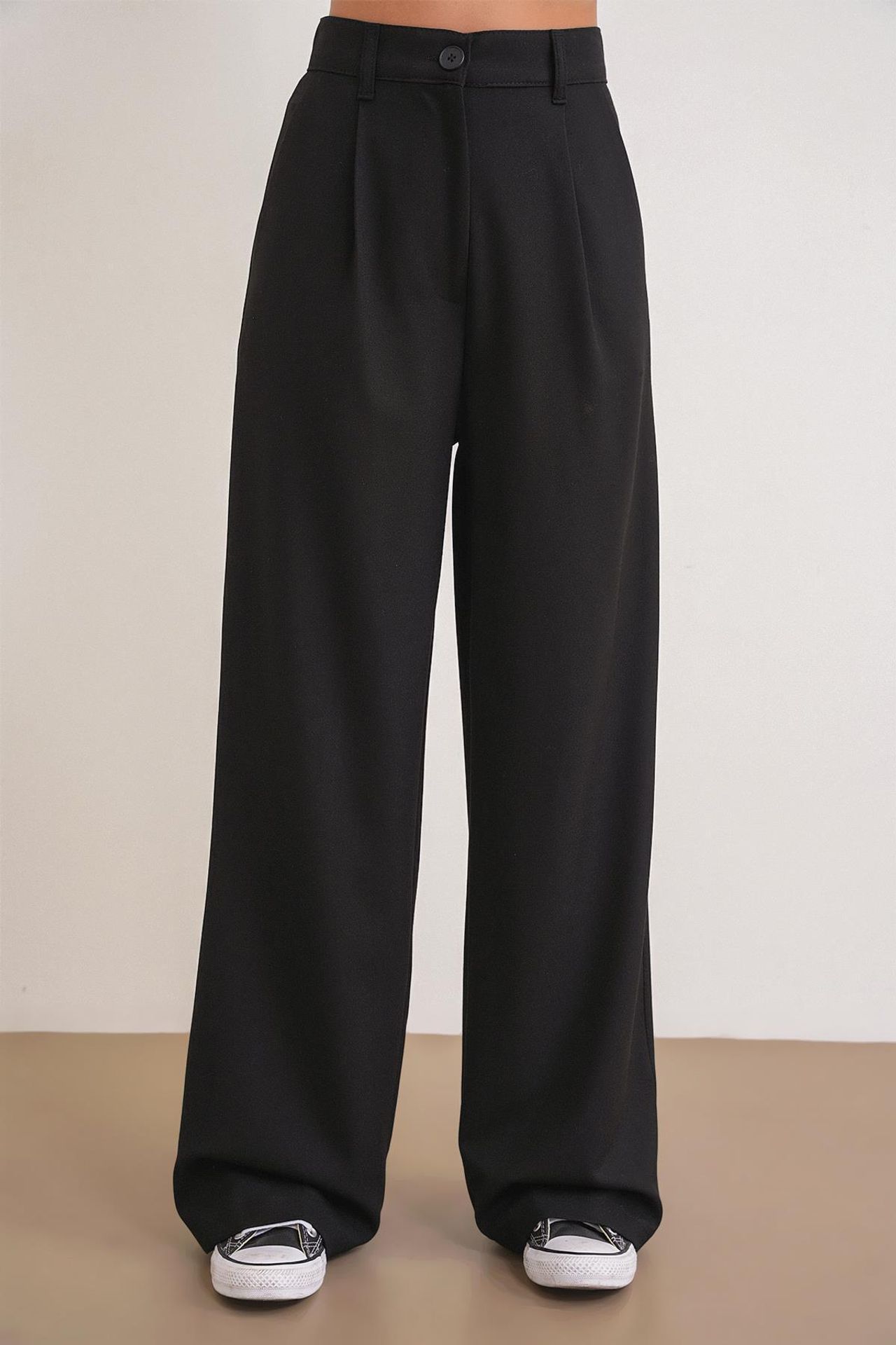 Mixray High Waist Palazzo Pants with Pockets 3