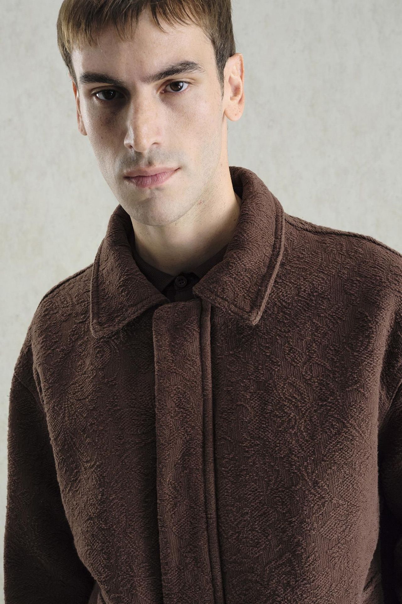 GIESTO Textured Jacquard Cotton Jacket 6