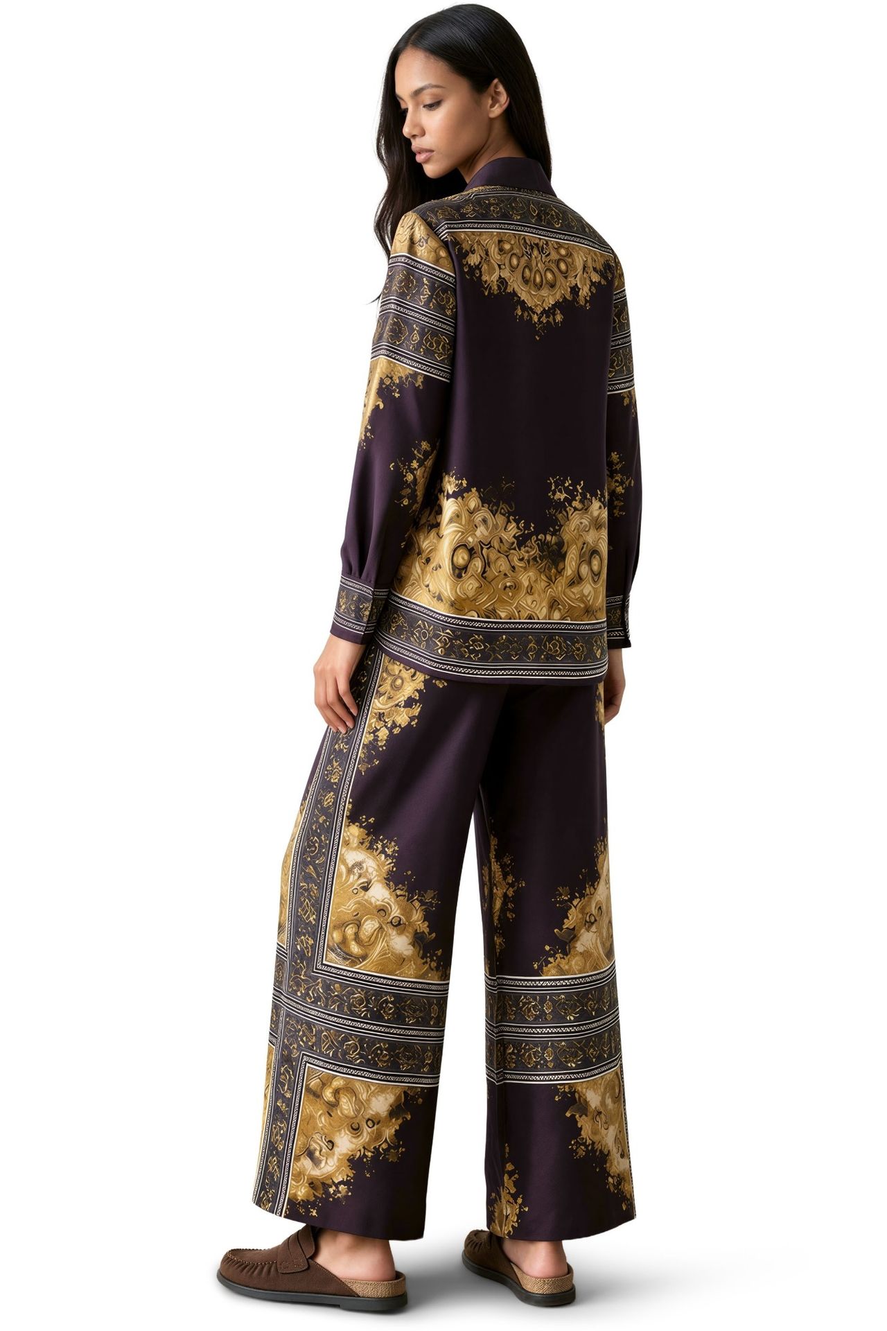 MSN Abstract Shirt Collar Co-ord Set 3