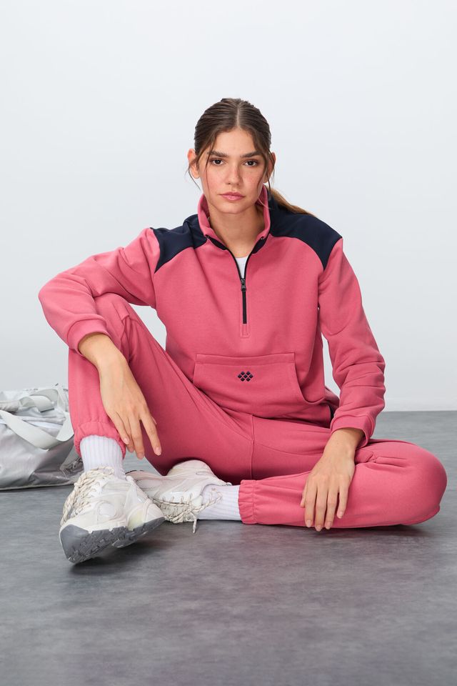 TOMMY Color-Blocked Fleece Tracksuit Set