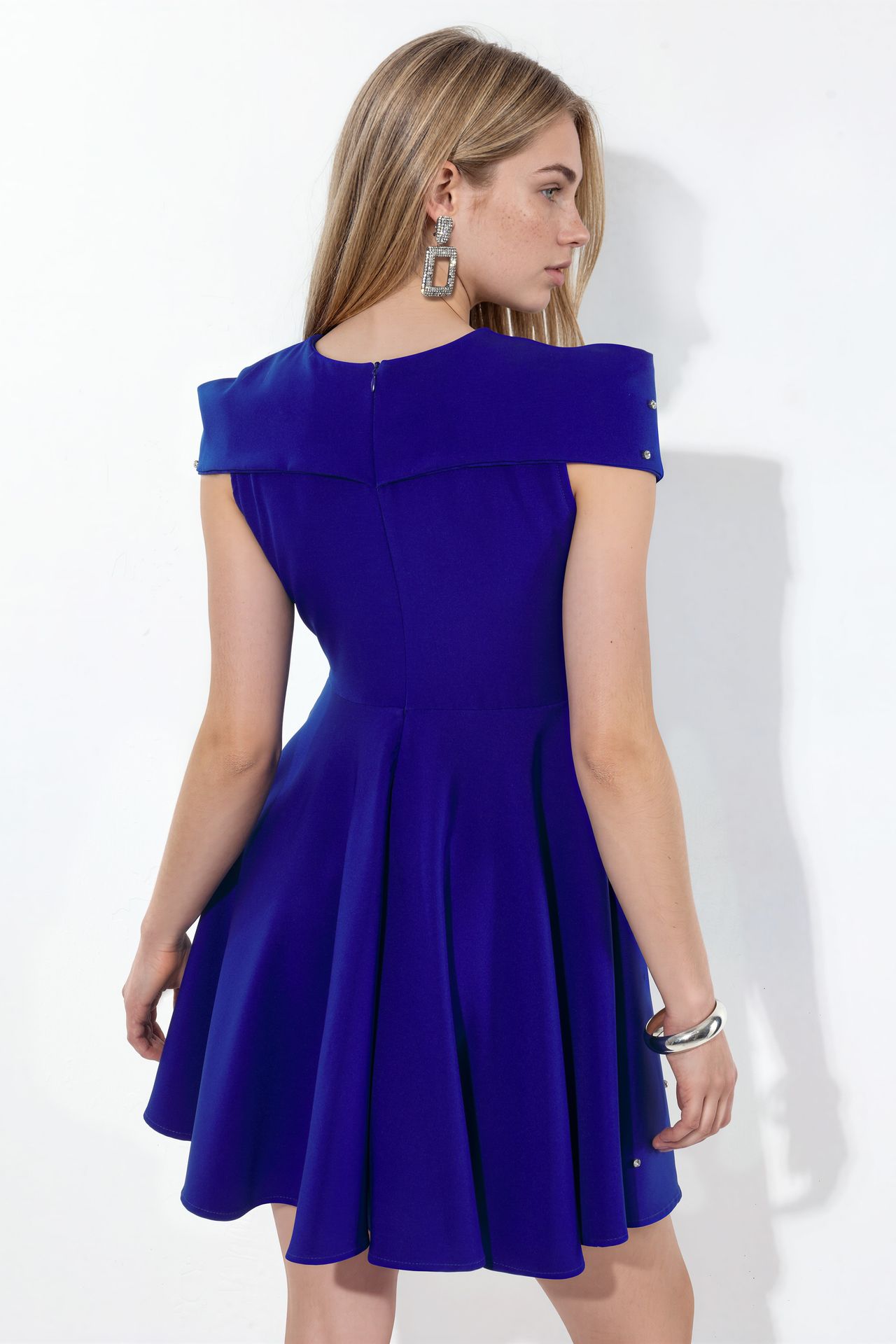 MSN Women's A-line Mini Dress With Sequins 3