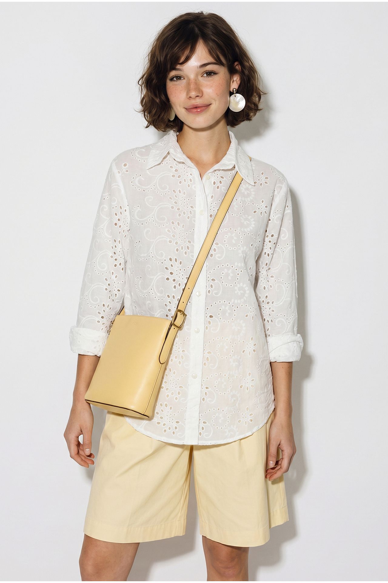 LUCCI Embroidered Relaxed-fit Woven Shirt 3