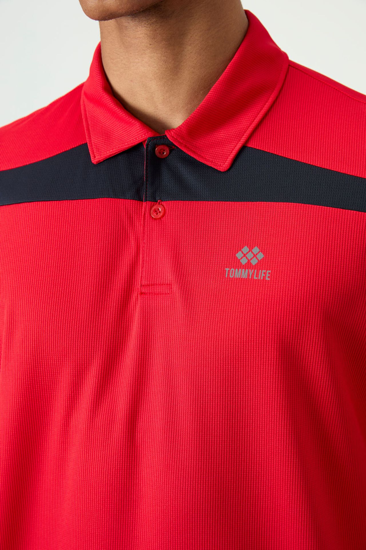 TOMMY Men's Colour-Blocked Polo T-Shirt 3