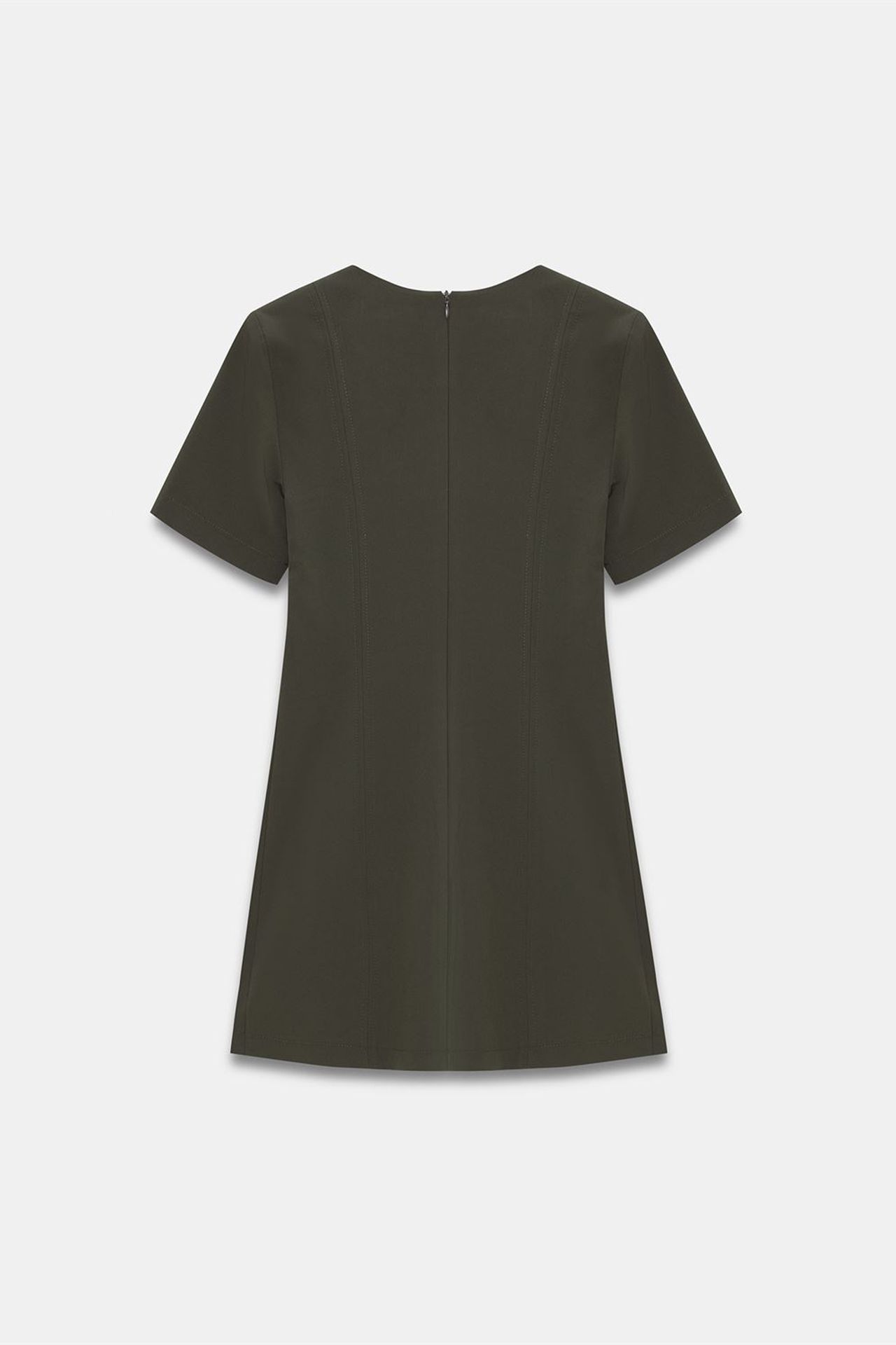 DILVIN Mini Shift Dress With Zipper 6
