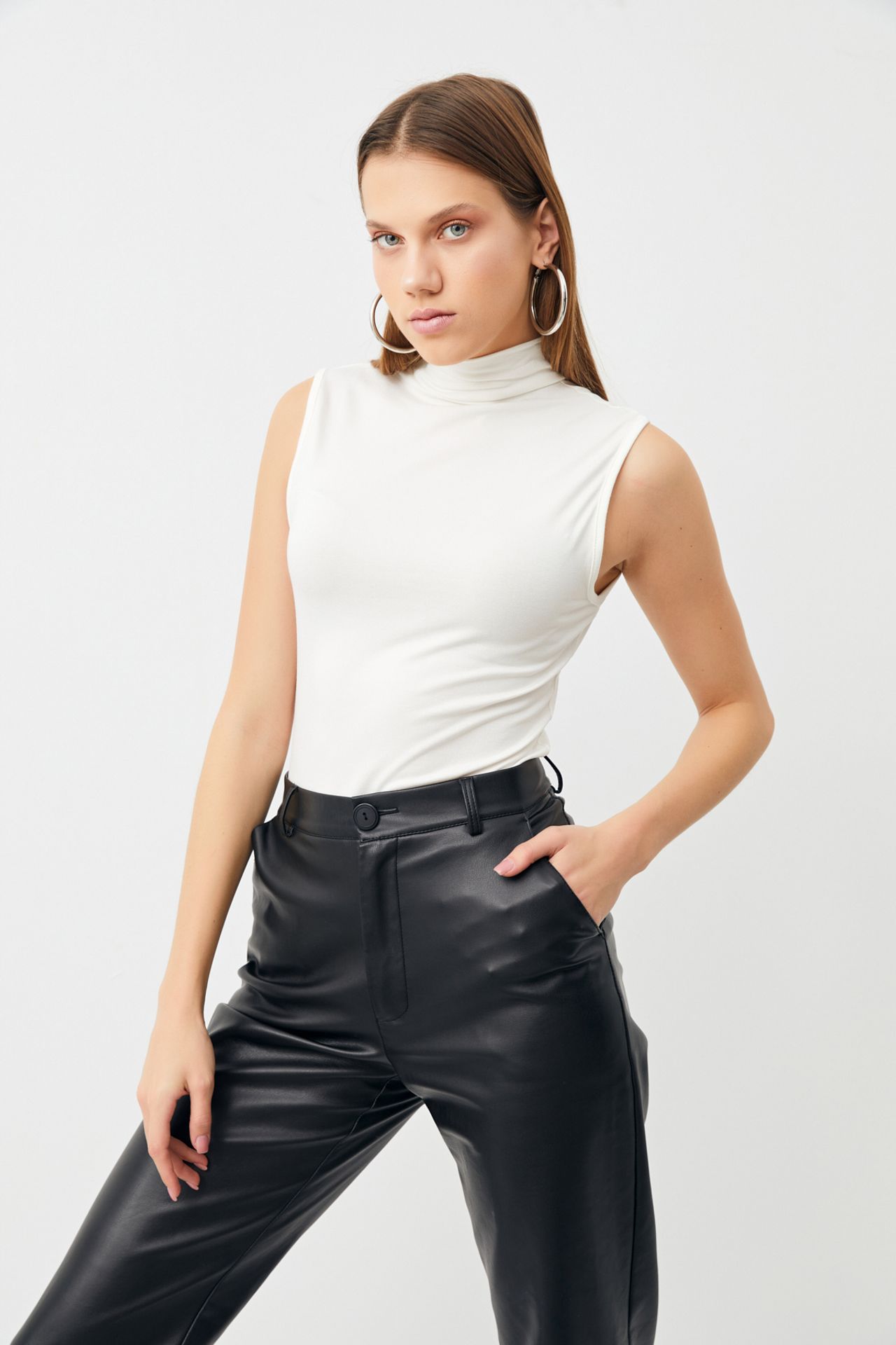 BIPANTOLON Kadın 4'lü Yarım Balıkçı Yaka Body 4