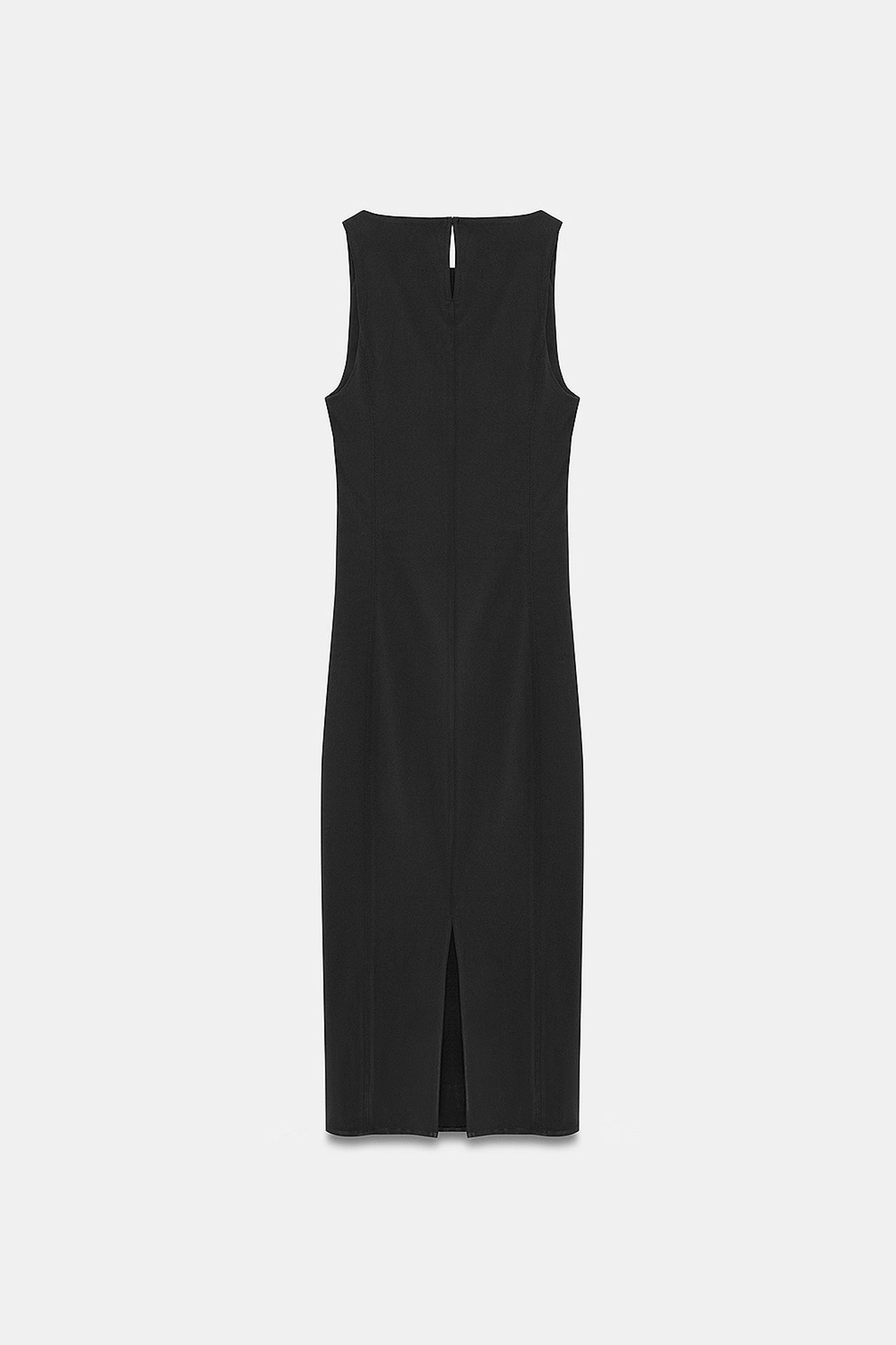 DILVIN Kolsuz, Yırtmaçlı Midi Bodycon Elbise 6