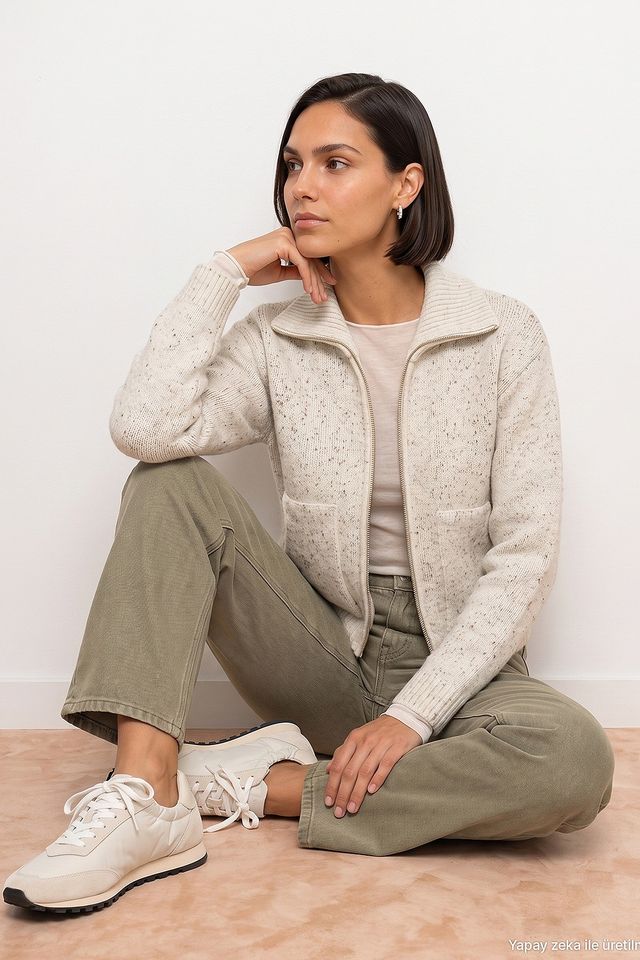 DILVIN Women’s Wool-blend Cardigan