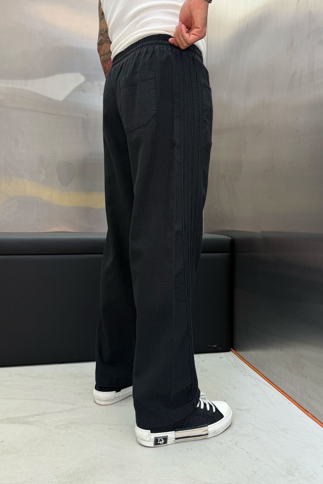 NOMARC Lastikli Bel Geniş Paça Pantolon 3