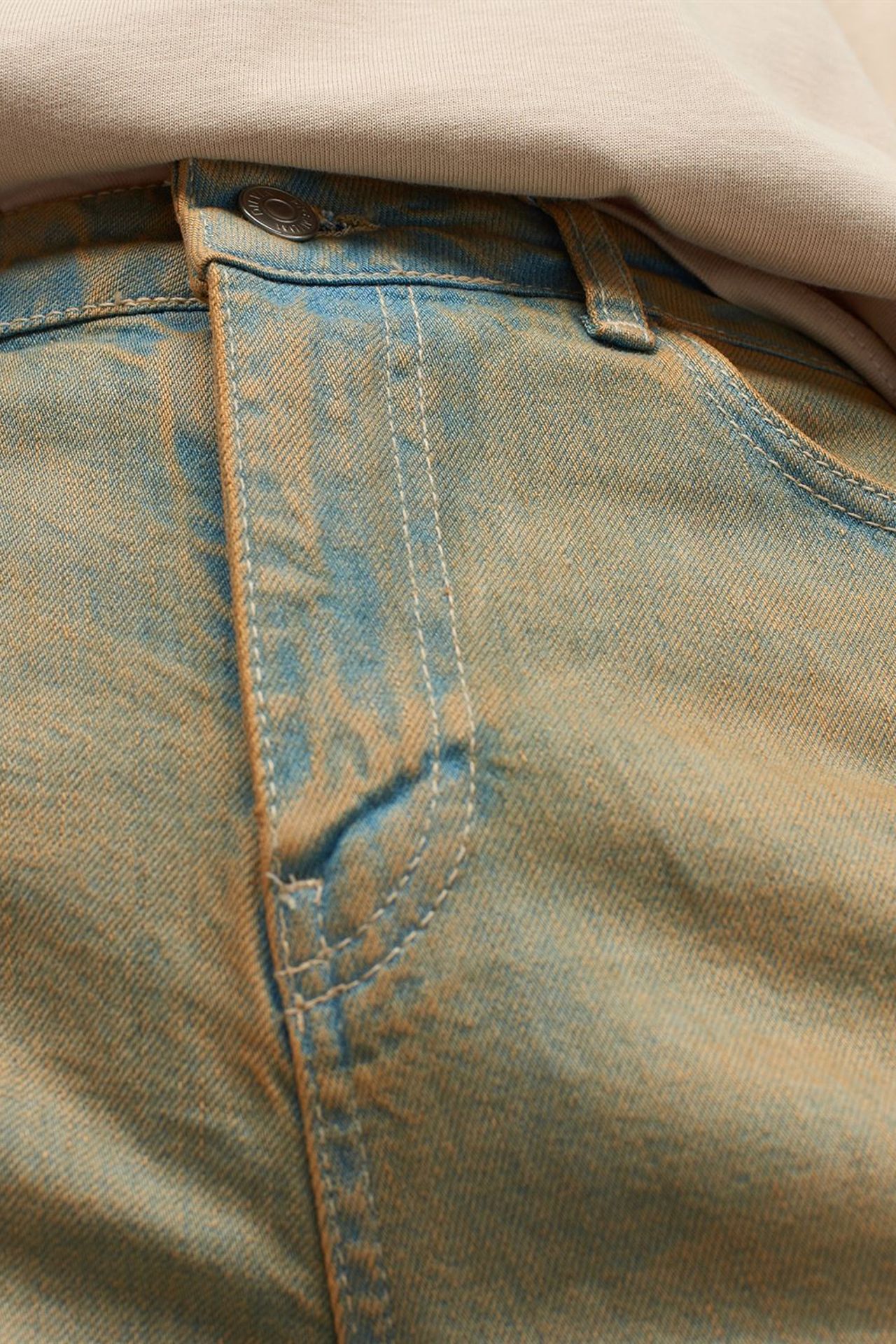 DILVIN Orta Bel Düz Paça Pamuklu Denim Jean 4