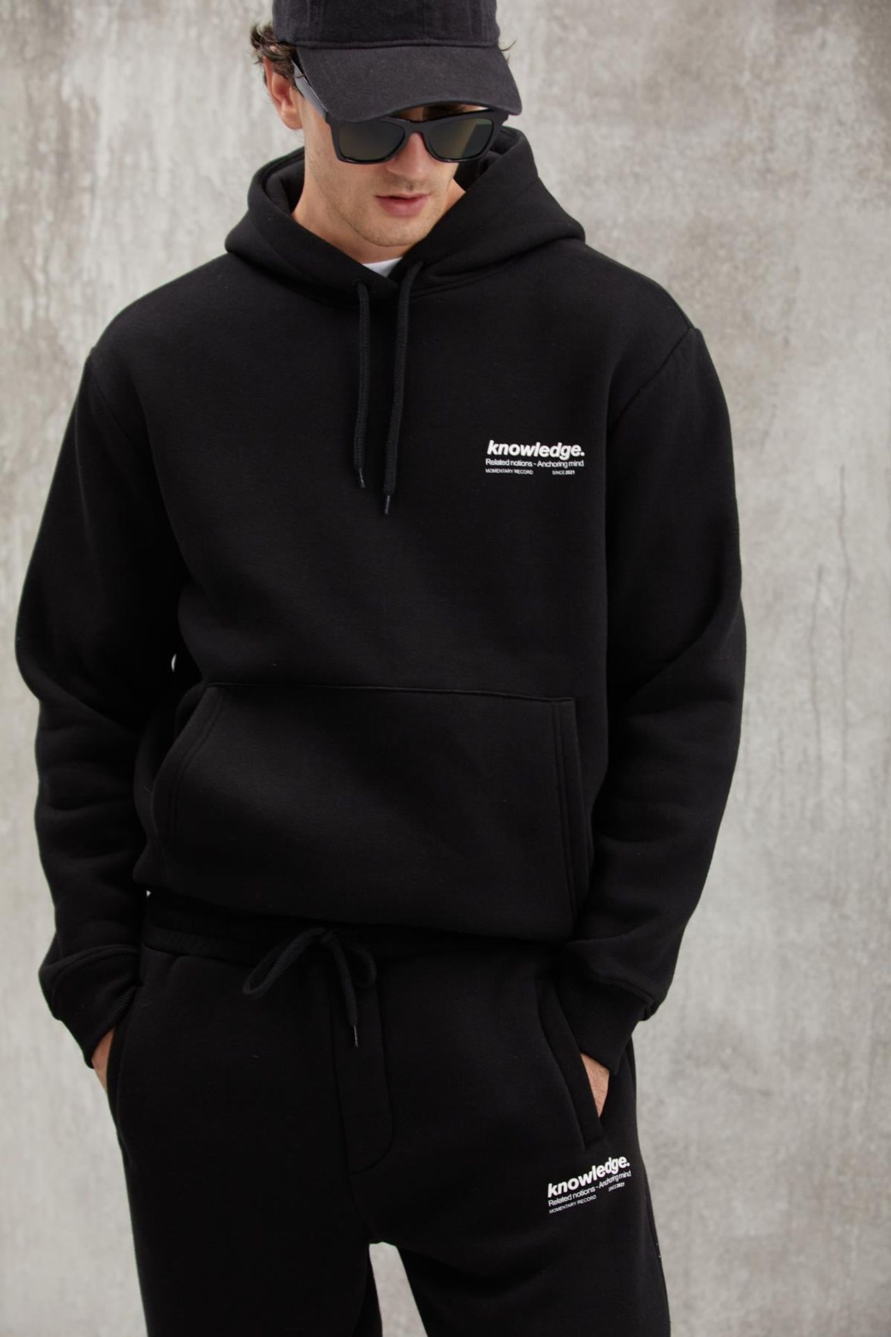 GRIMELANGE Baskılı Kapüşonlu Sweatshirt 2