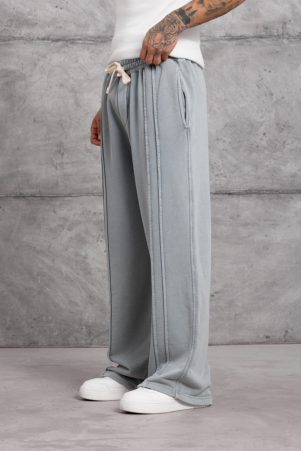 NOMARC Geniş Paça Bağcıklı Jogger Pantolon 3