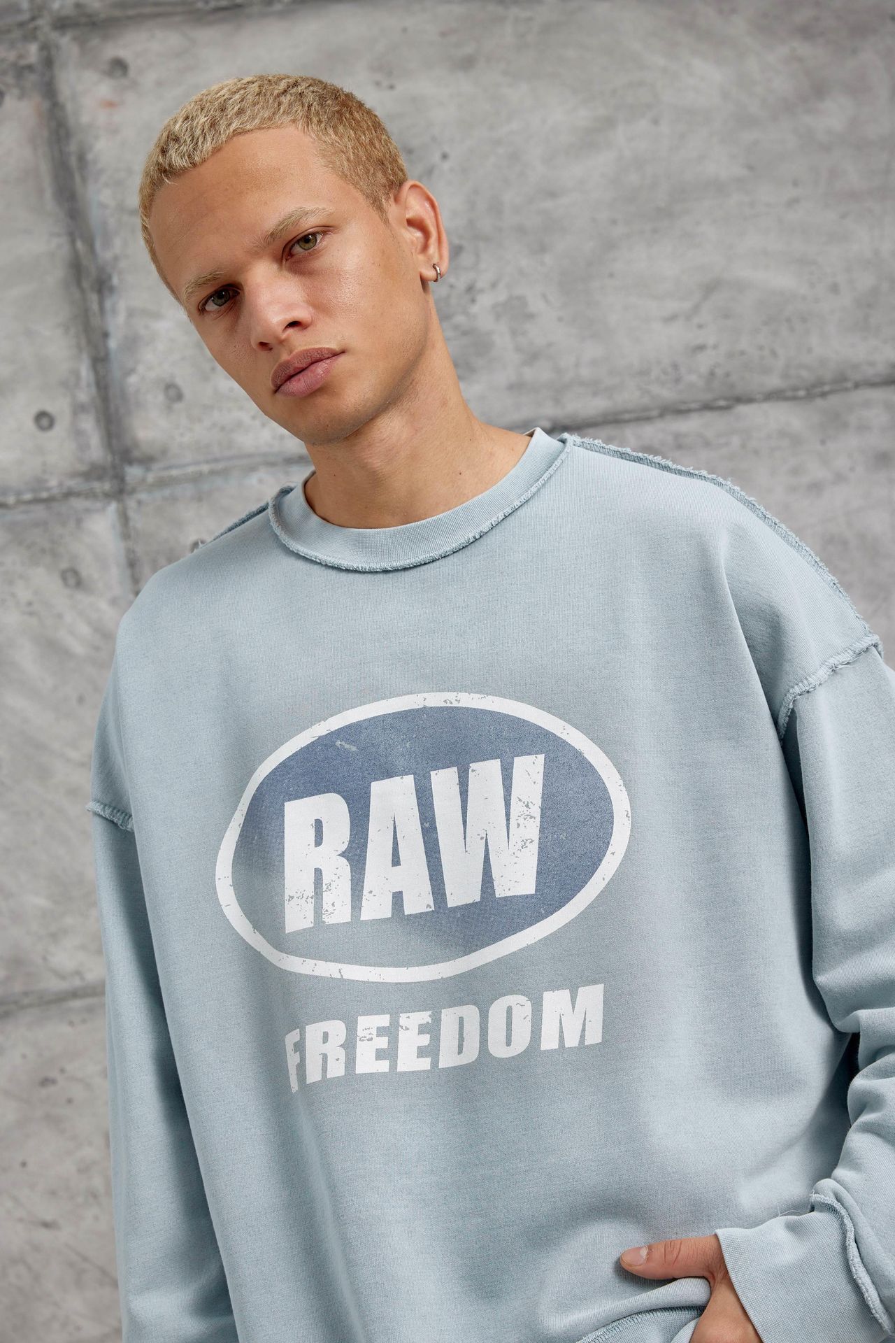 NOMARC Baskılı Oversize Bisiklet Yaka Sweatshirt 2