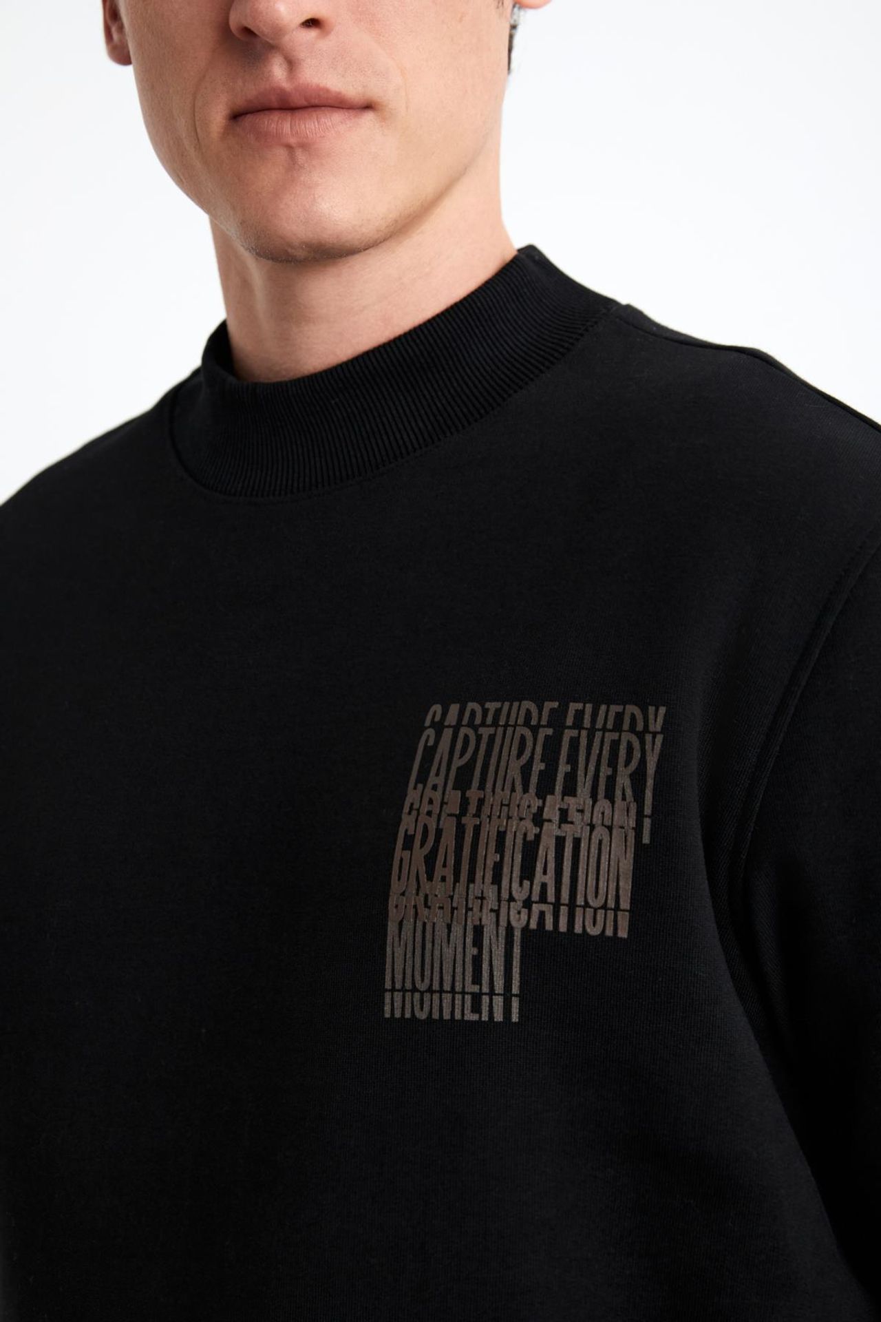GRIMELANGE Logolu Bisiklet Yaka Sweatshirt 5