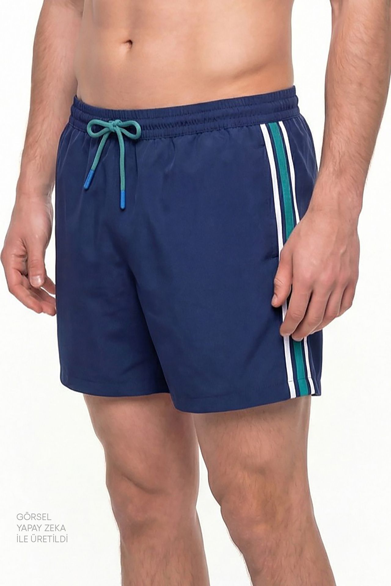 PENTI Men's Retro Tennis Swim Shorts 3