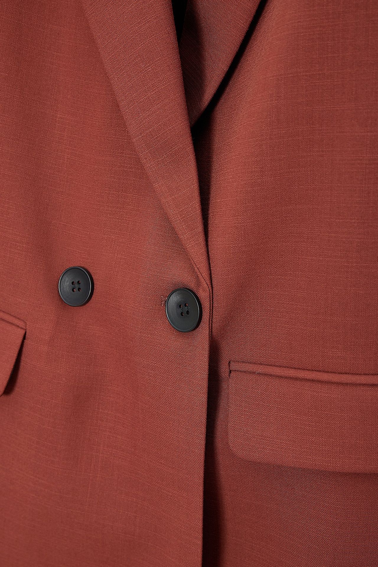 DILVIN Oversize Uzun Krep Blazer Ceket 8