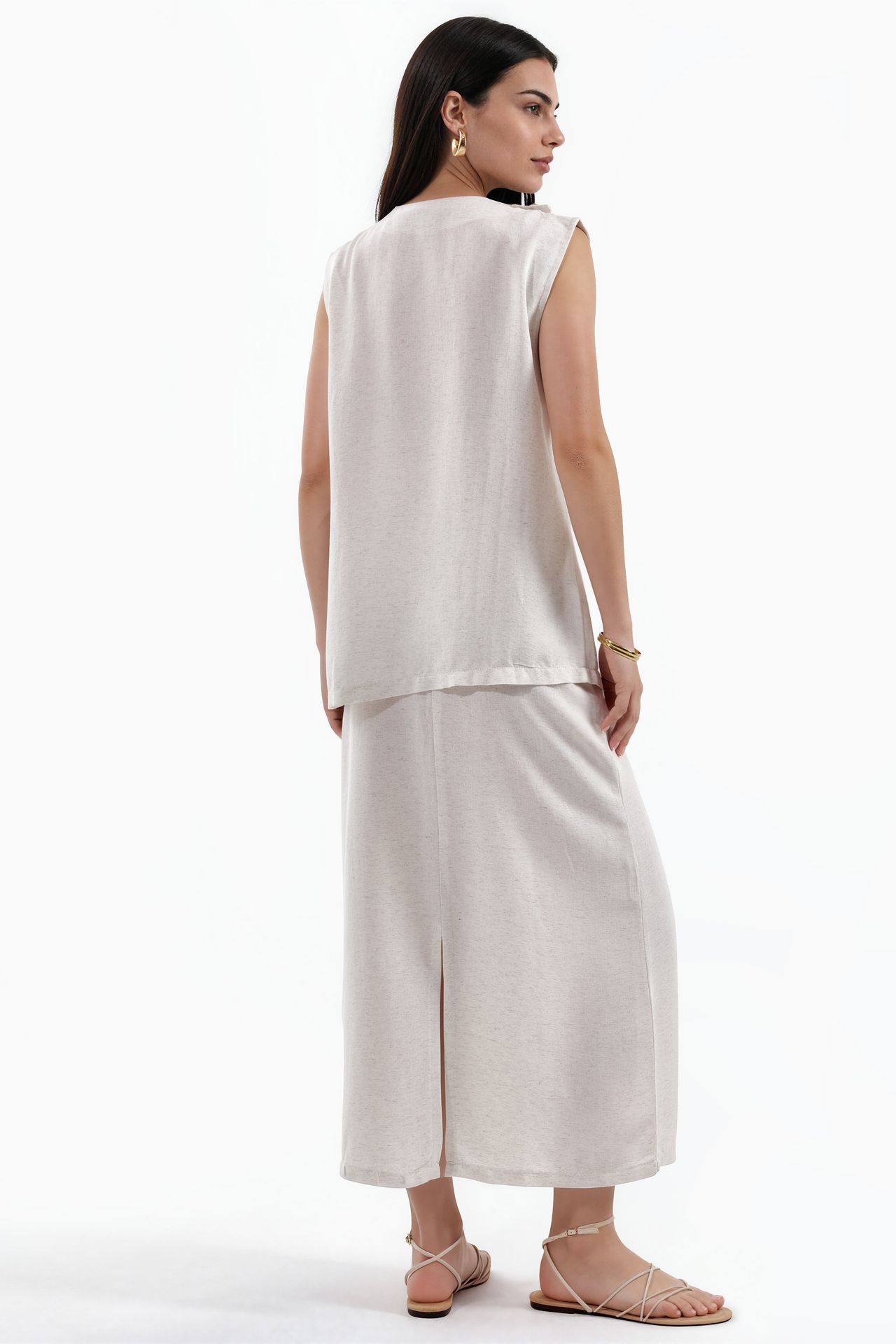 MSN Cotton Viscose Linen Two-Piece Coord 3