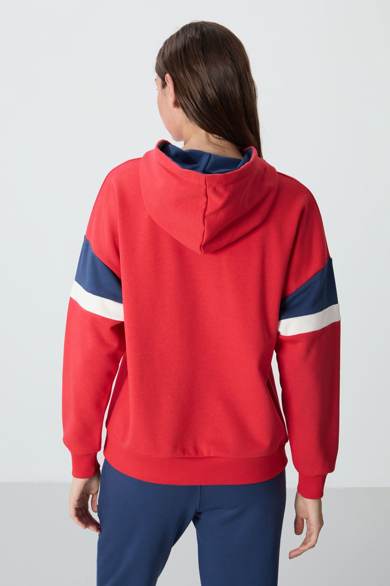 TOMMY Oversized Color-block Hooded Sweatshirt 5
