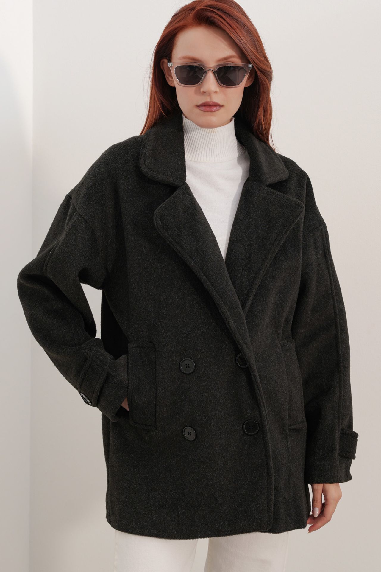 BDART Relaxed Fit Shawl Collar Buttoned Coat 3