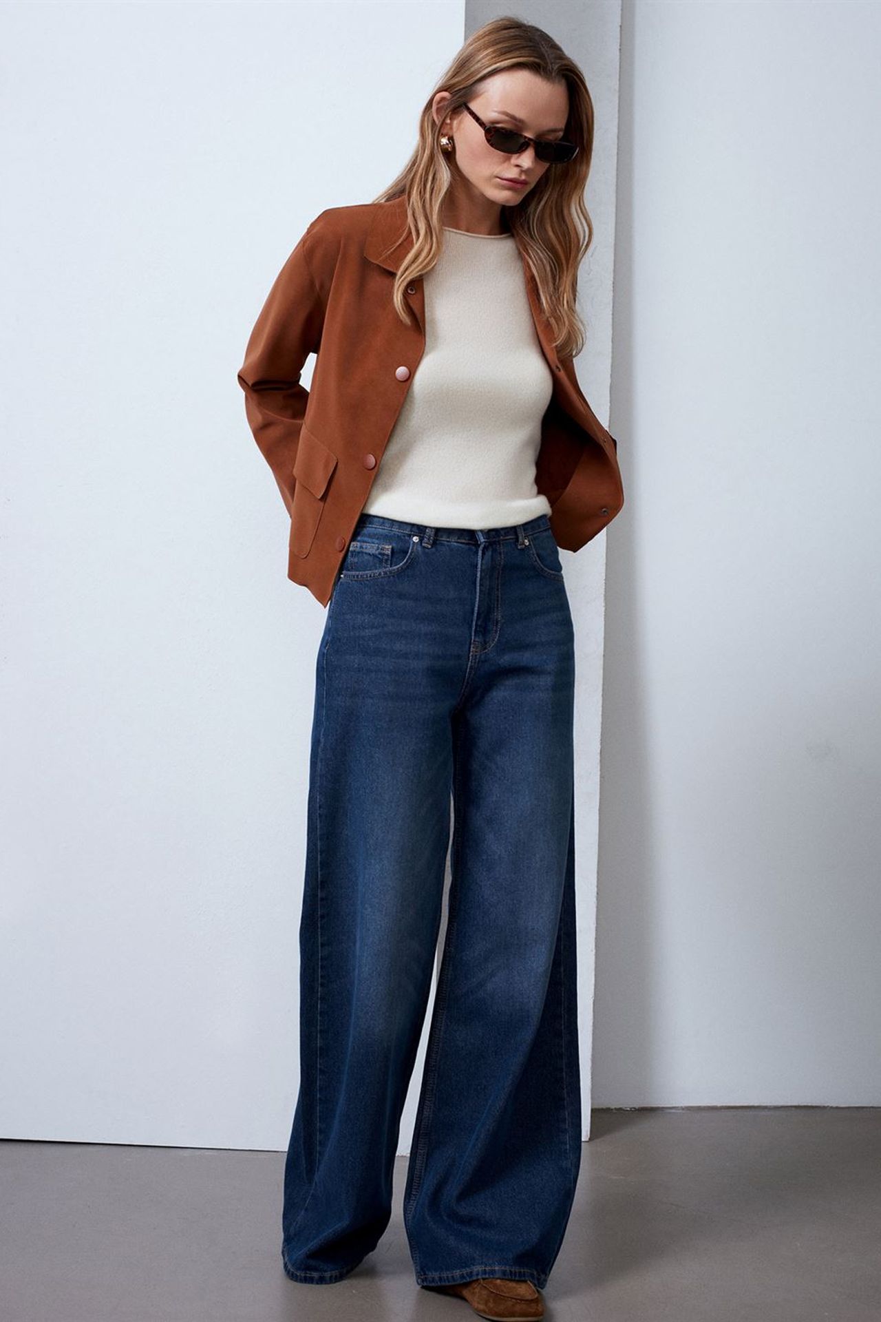 DILVIN Women’s Crop Faux Suede Jacket 4