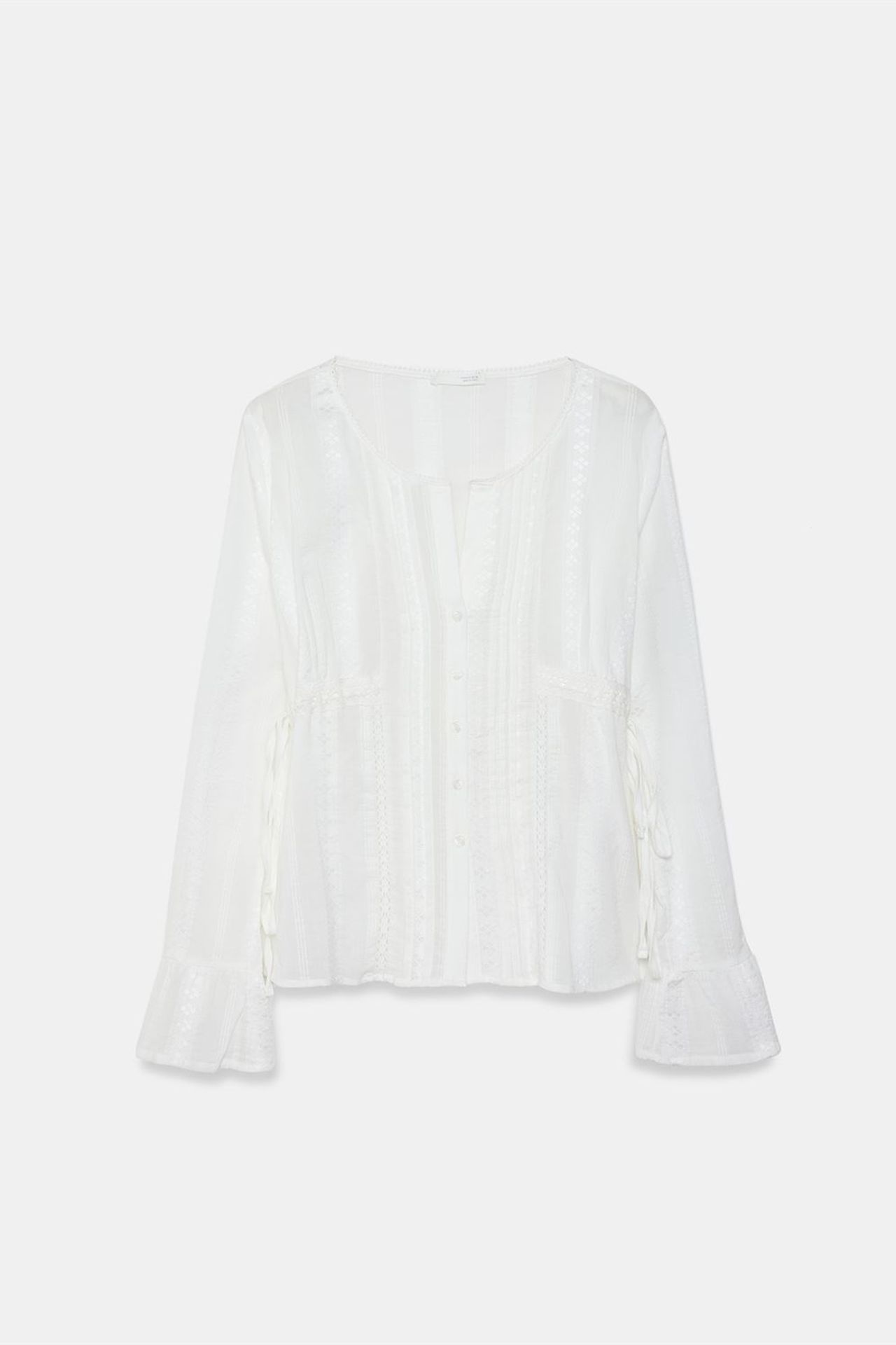 DILVIN Embroidered V-neck Woven Blouse 6