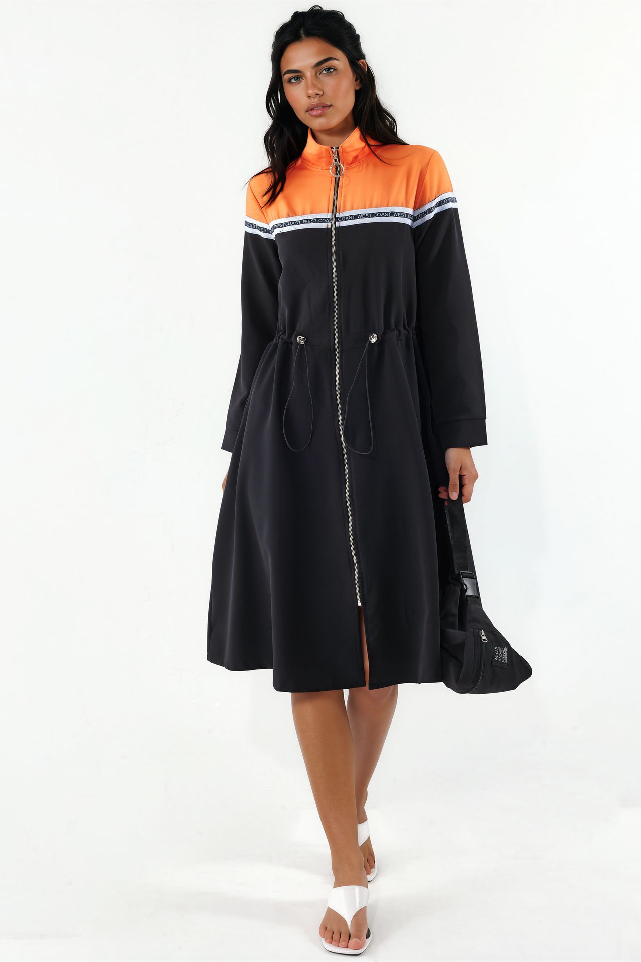 MSN Color-Blocked Midi Jersey Dress 4