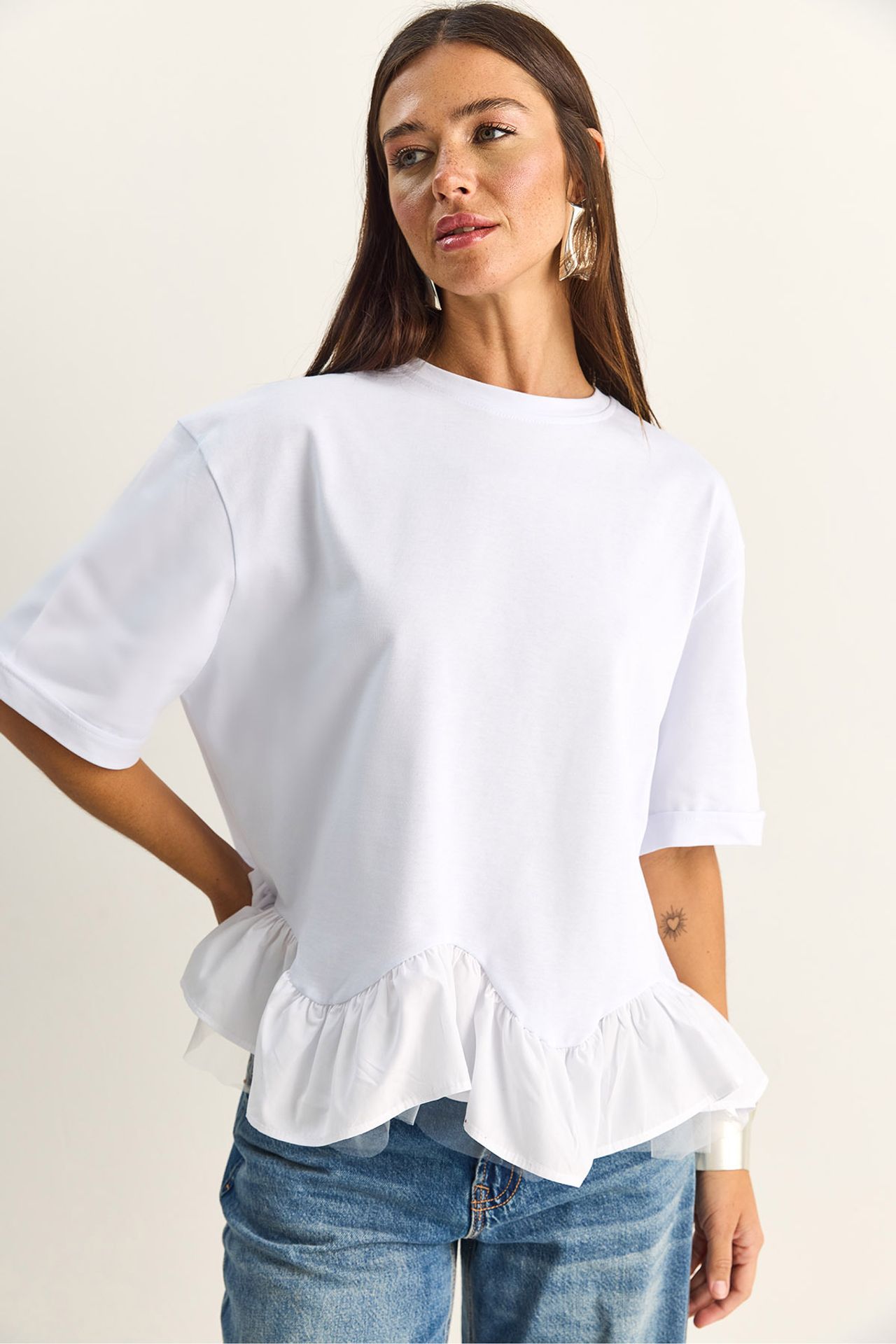 LUCCI Women's Cotton Elastane T-Shirt 2