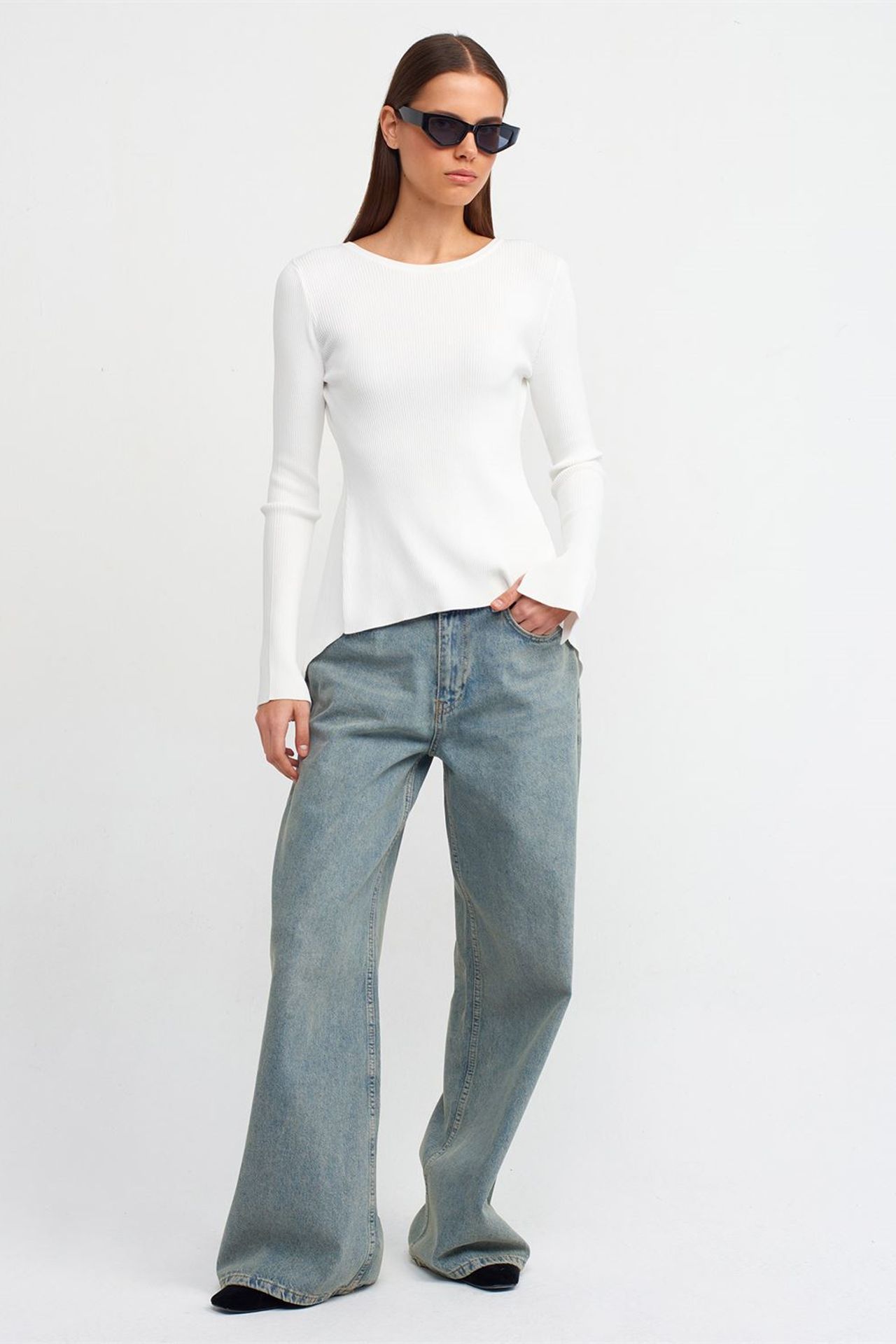 DILVIN Slim Fit Ribbed Boat Neck Sweater 3