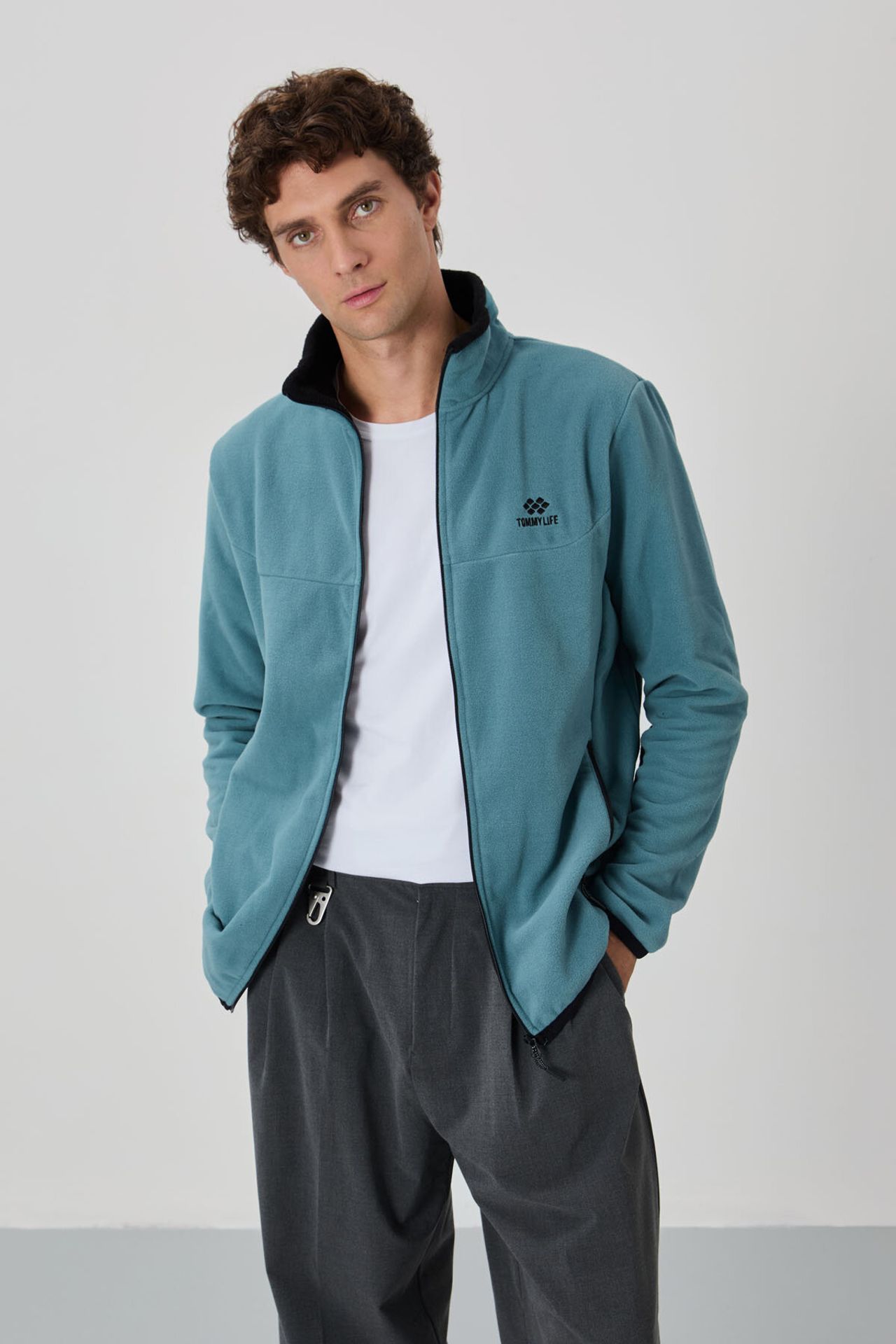 TOMMY Men's Plush Zip-Front Sweatshirt 3