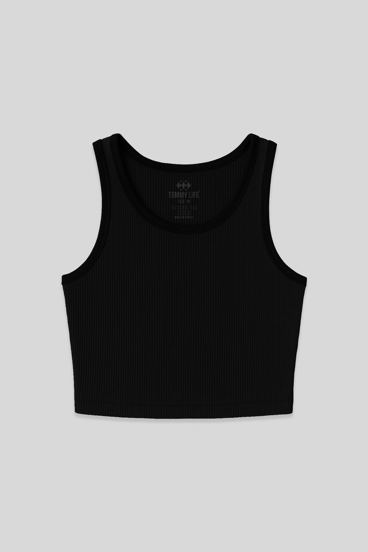 TOMMY Ribbed Sleeveless Crop Top 2