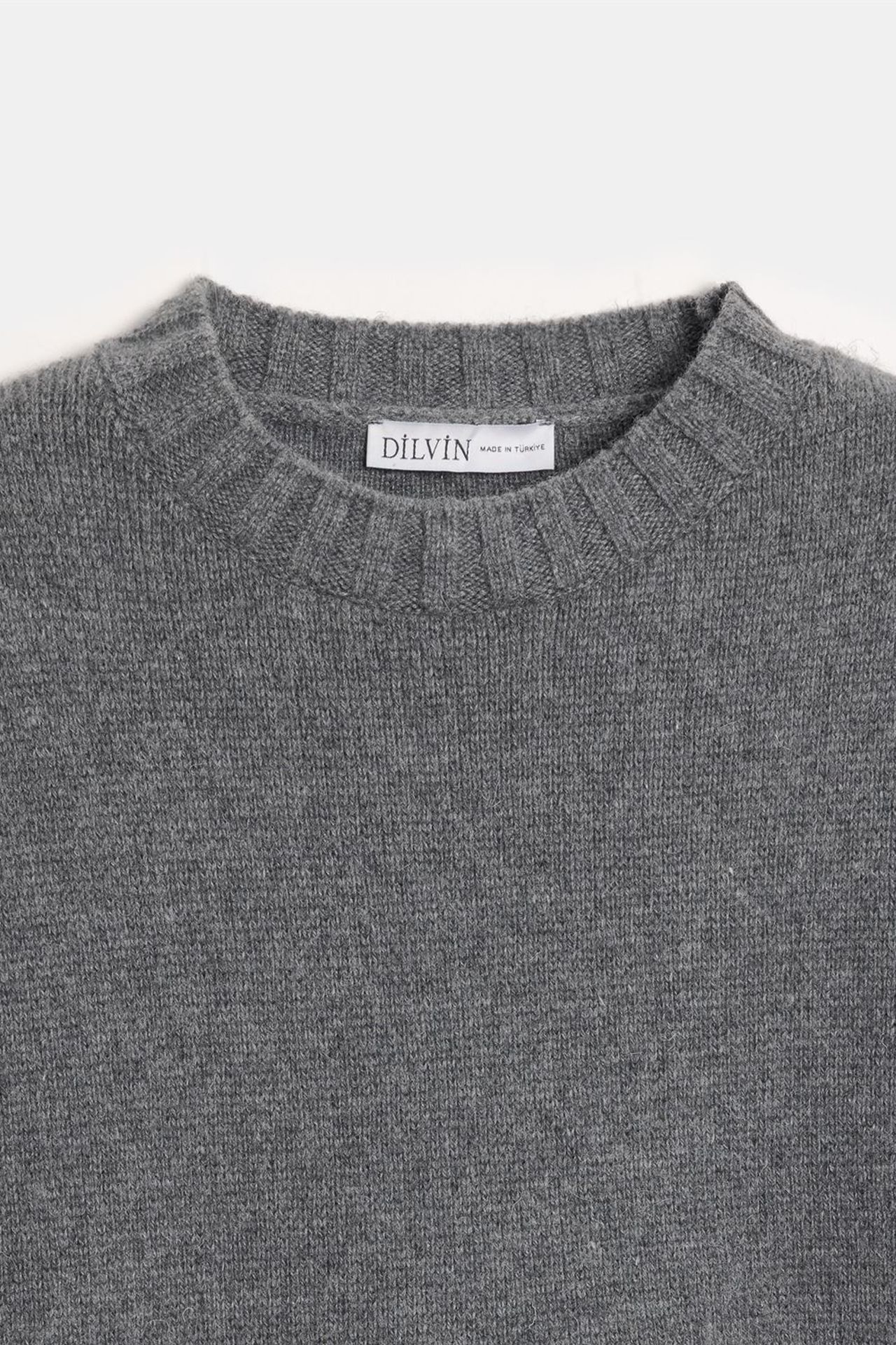 DILVIN Oversize Fitilli Örme Süveter 8