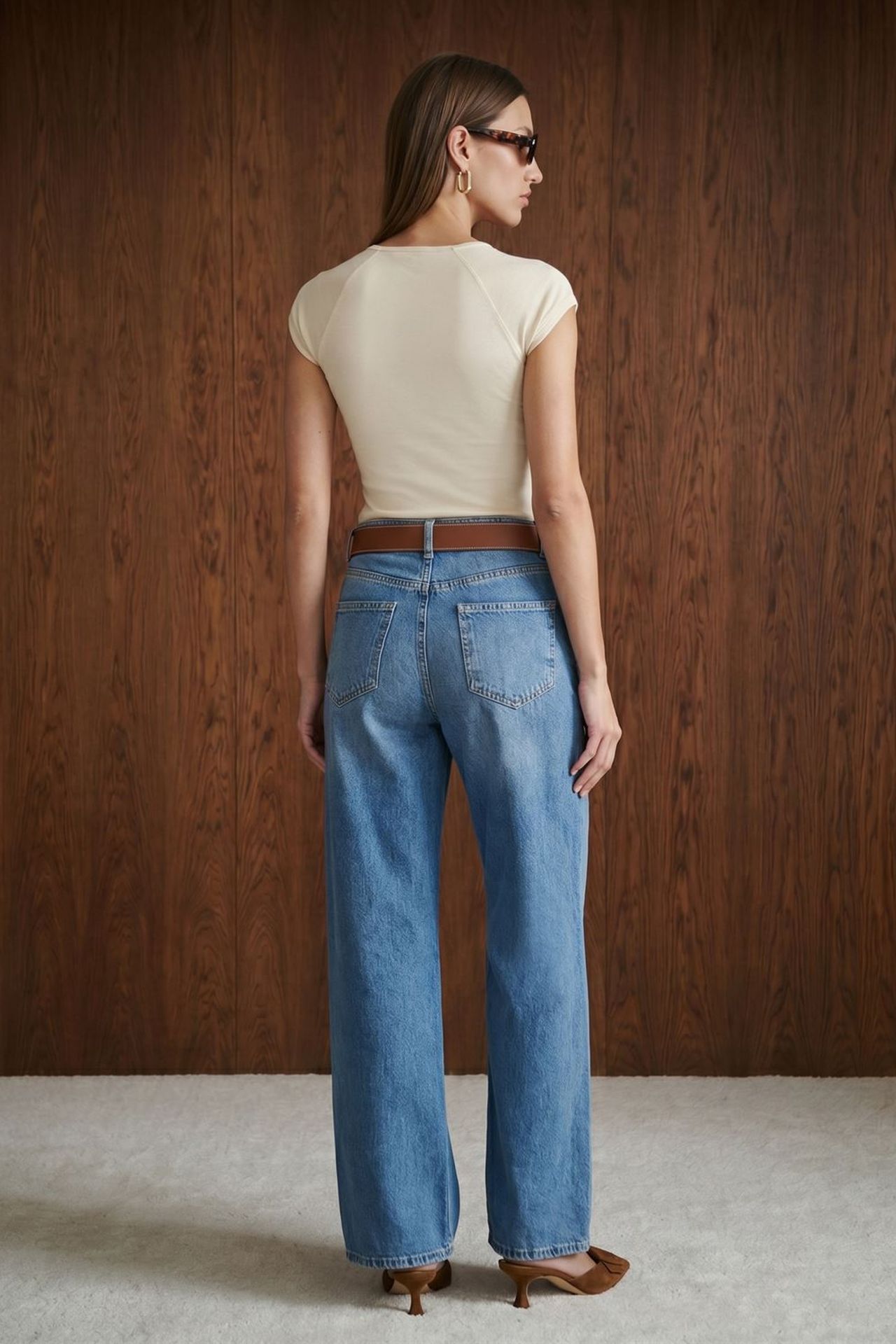 DILVIN Slim Fit Crop Jersey Top 2