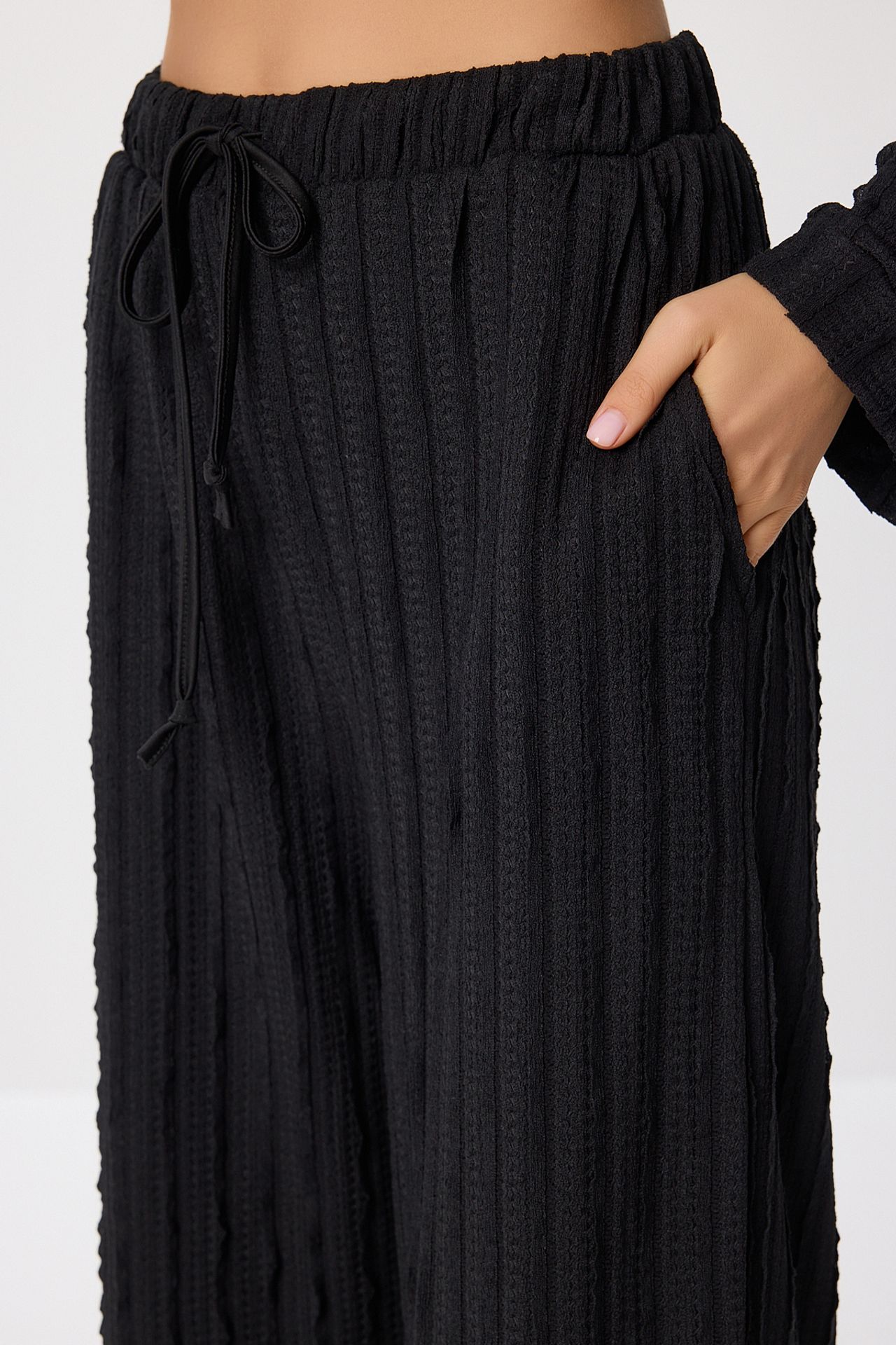ISTANBUL Textured Double Breasted Long Sleeve Two-Piece Set 5