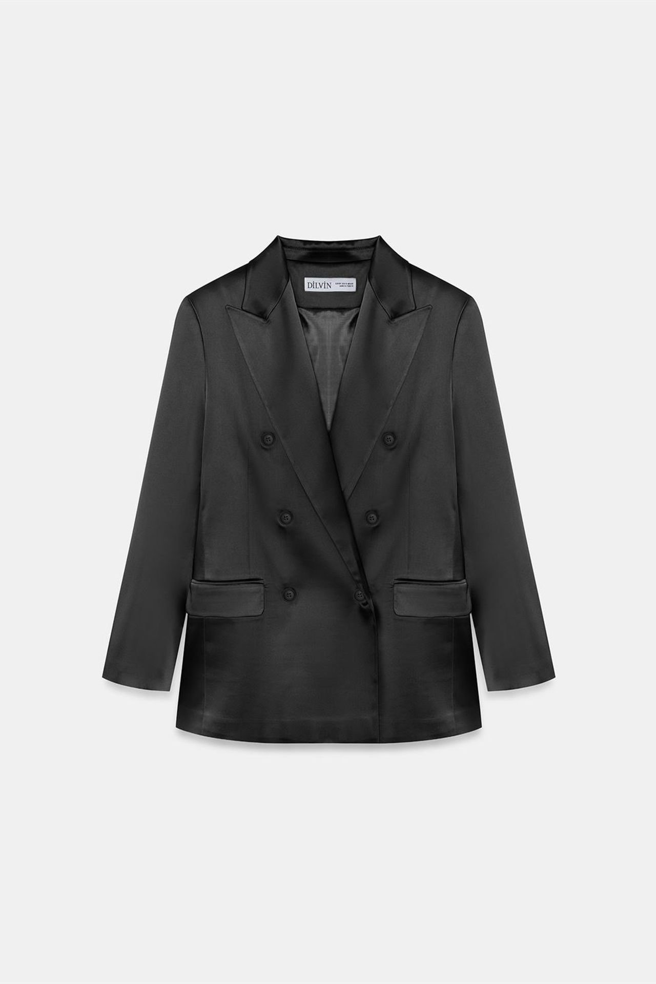 DILVIN Kadın Krep Blazer Ceket 6