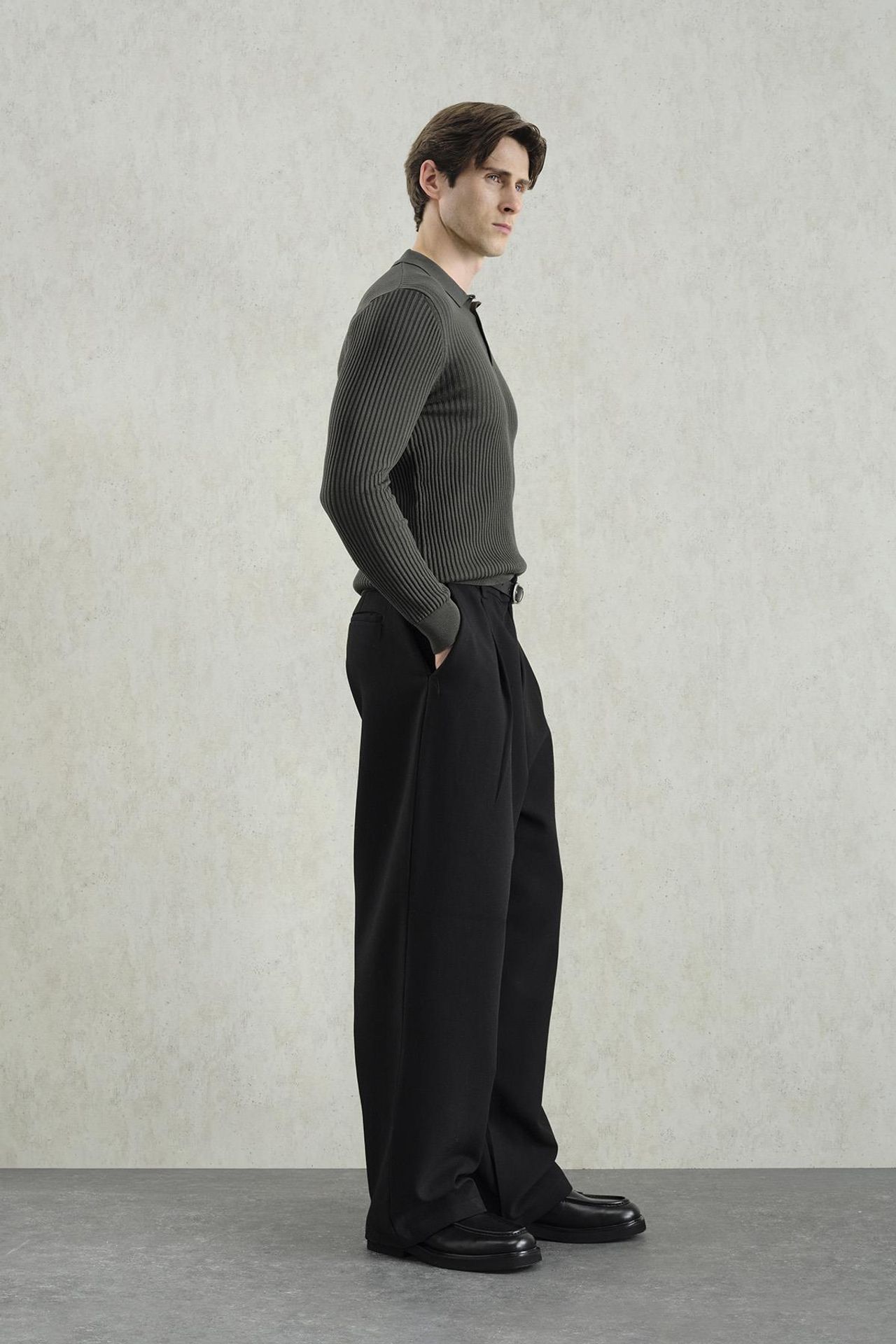 GIESTO Slim Fit Polo Neck T-Shirt 3