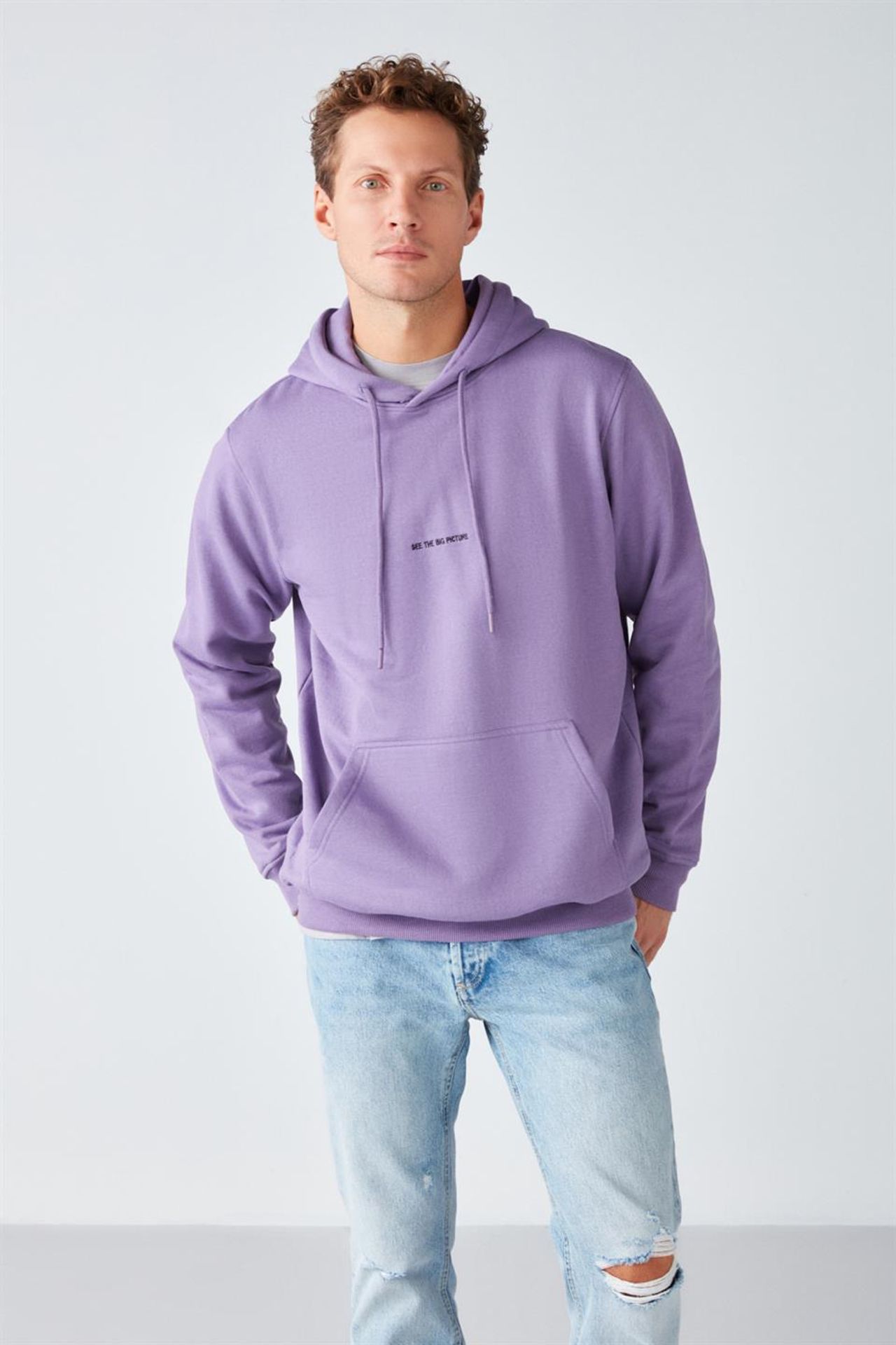GRIMELANGE Hooded Pocket Drawstring Sweatshirt 3