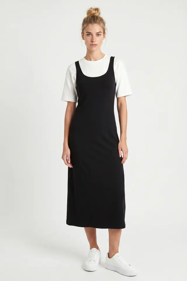 ISTANBUL Women’s Sleeveless Midi Jersey Slip Dress
